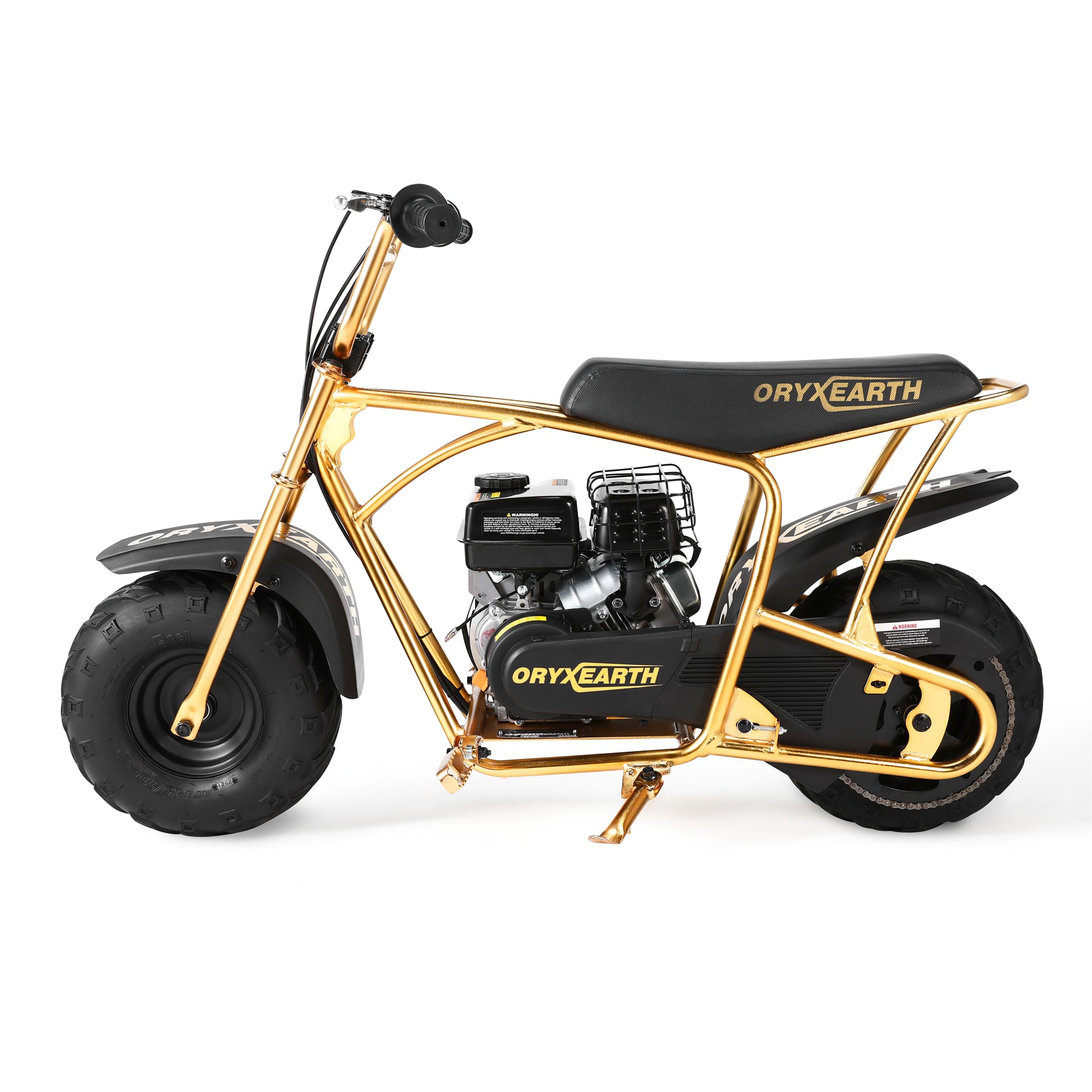 Oryxearth Golden Version 99CC 4-Stroke Kids Mini Bike Speed Up 24 Mph Weight Support UP to 185 LBS