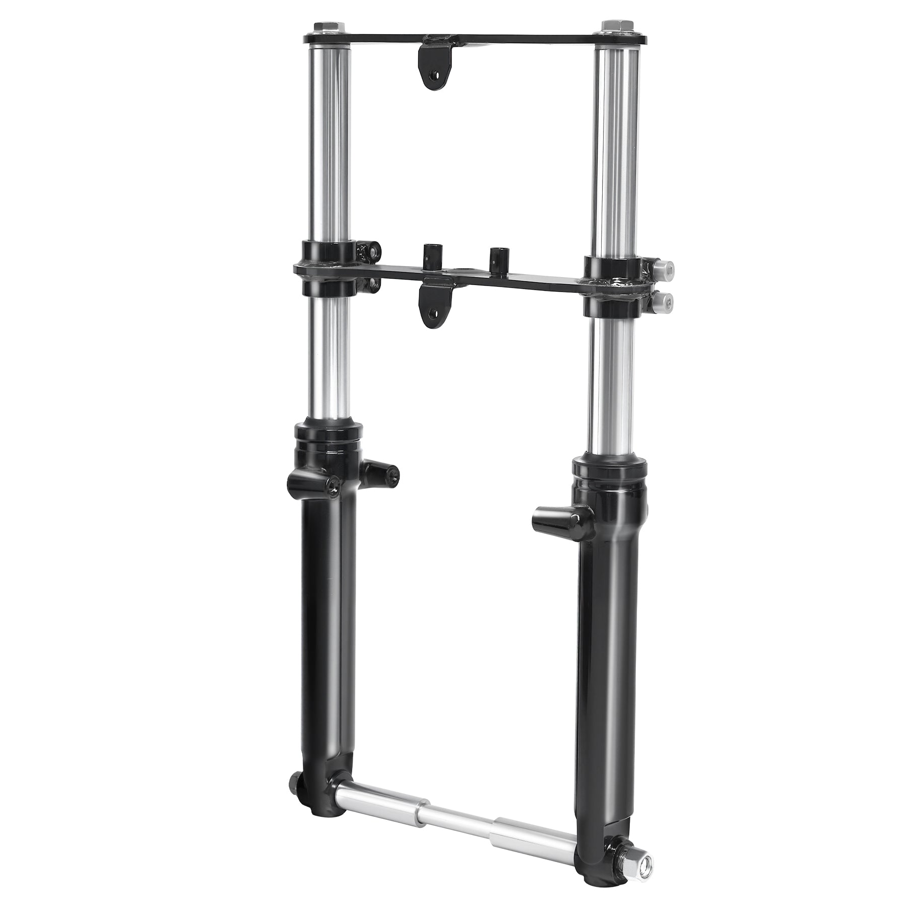 Oryxearth Mini Bike Front Fork Suspension Universal Mini Dirt Bike Suspension Set Pit Bike Shock Forks Frame Upgrades Assembly for Dirt Bike Motorcycle Minibike,Black (WM)