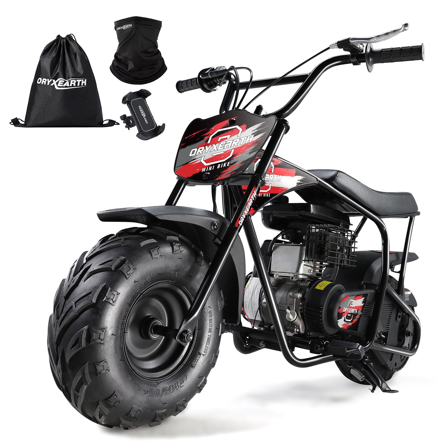 【WMT】OGM105 Plus 4-Stroke Mini Bike, 105CC Gas Powered Dirt Bike,Off-Road Trail for Adult, up to 28 Mph