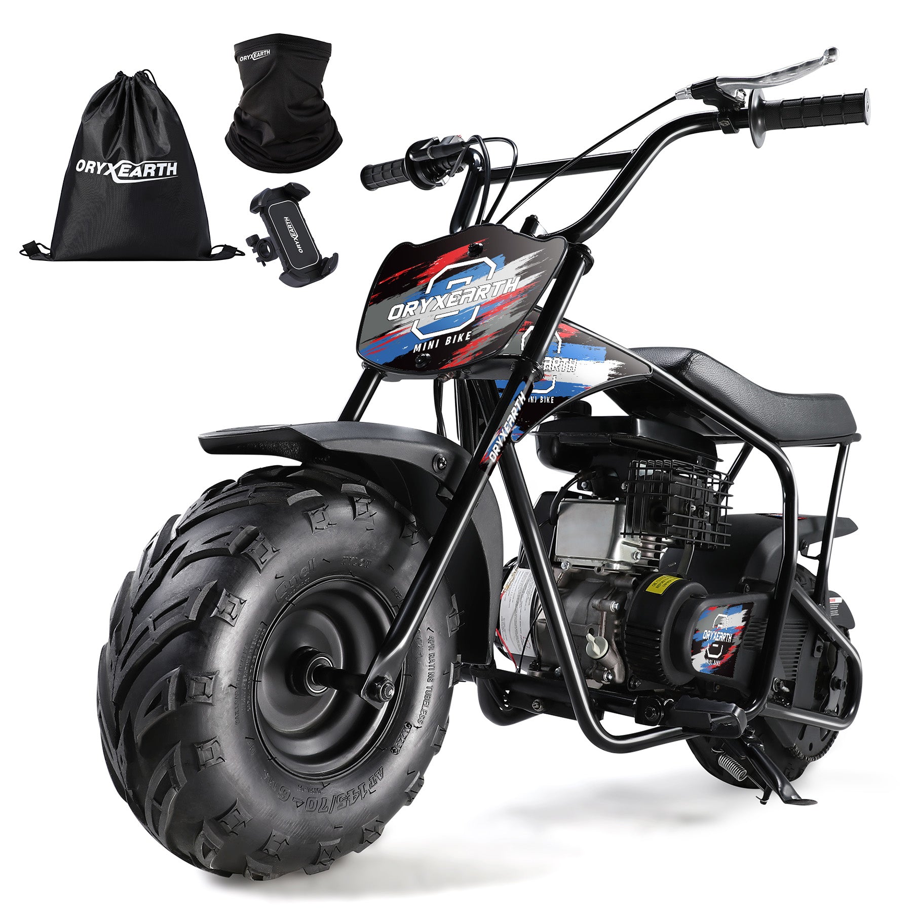 【WMT】OGM105 Plus 4-Stroke Mini Bike, 105CC Gas Powered Dirt Bike,Off-Road Trail for Adult, up to 28 Mph