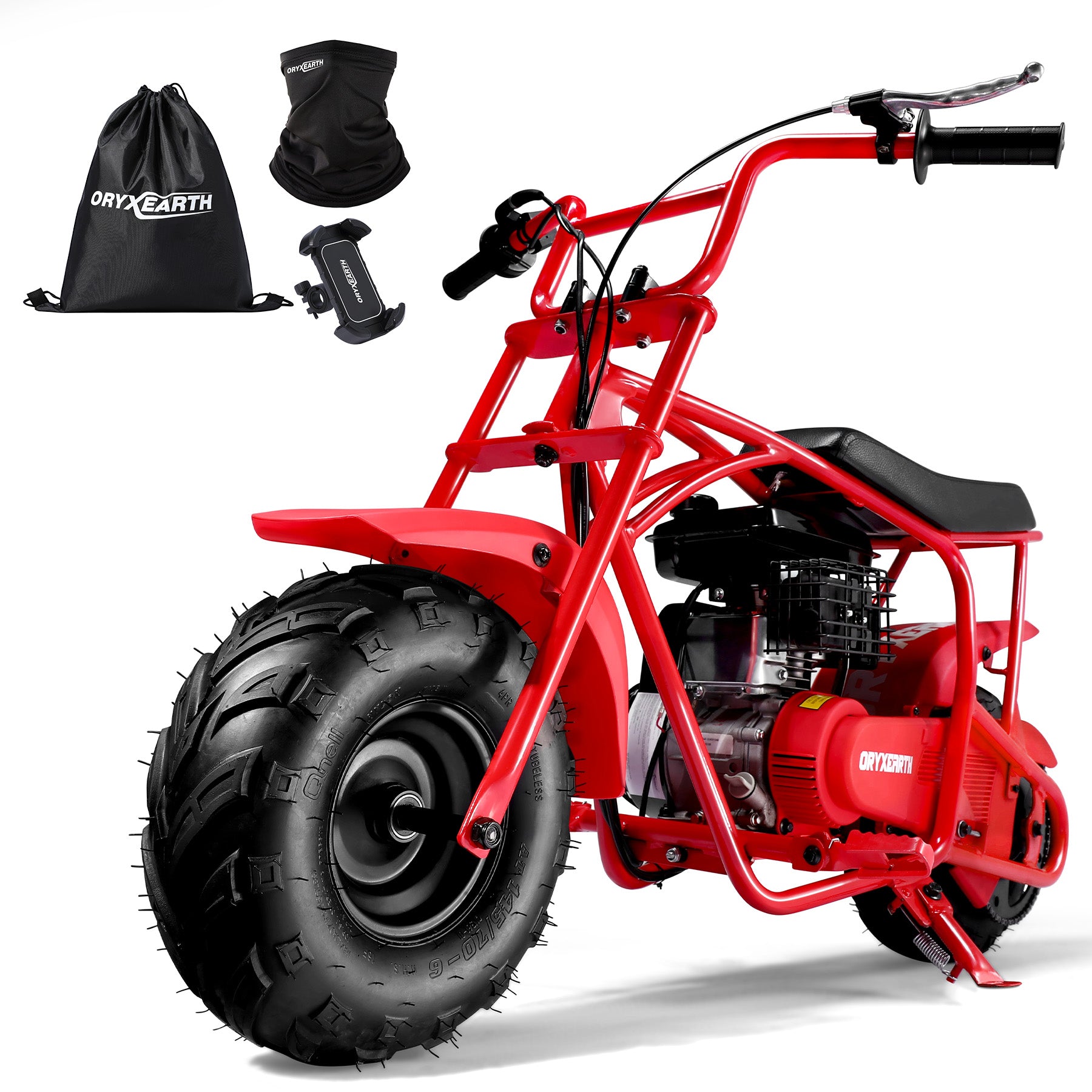 【WMT】OGM105 Plus 4-Stroke Mini Bike, 105CC Gas Powered Dirt Bike,Off-Road Trail for Adult, up to 28 Mph