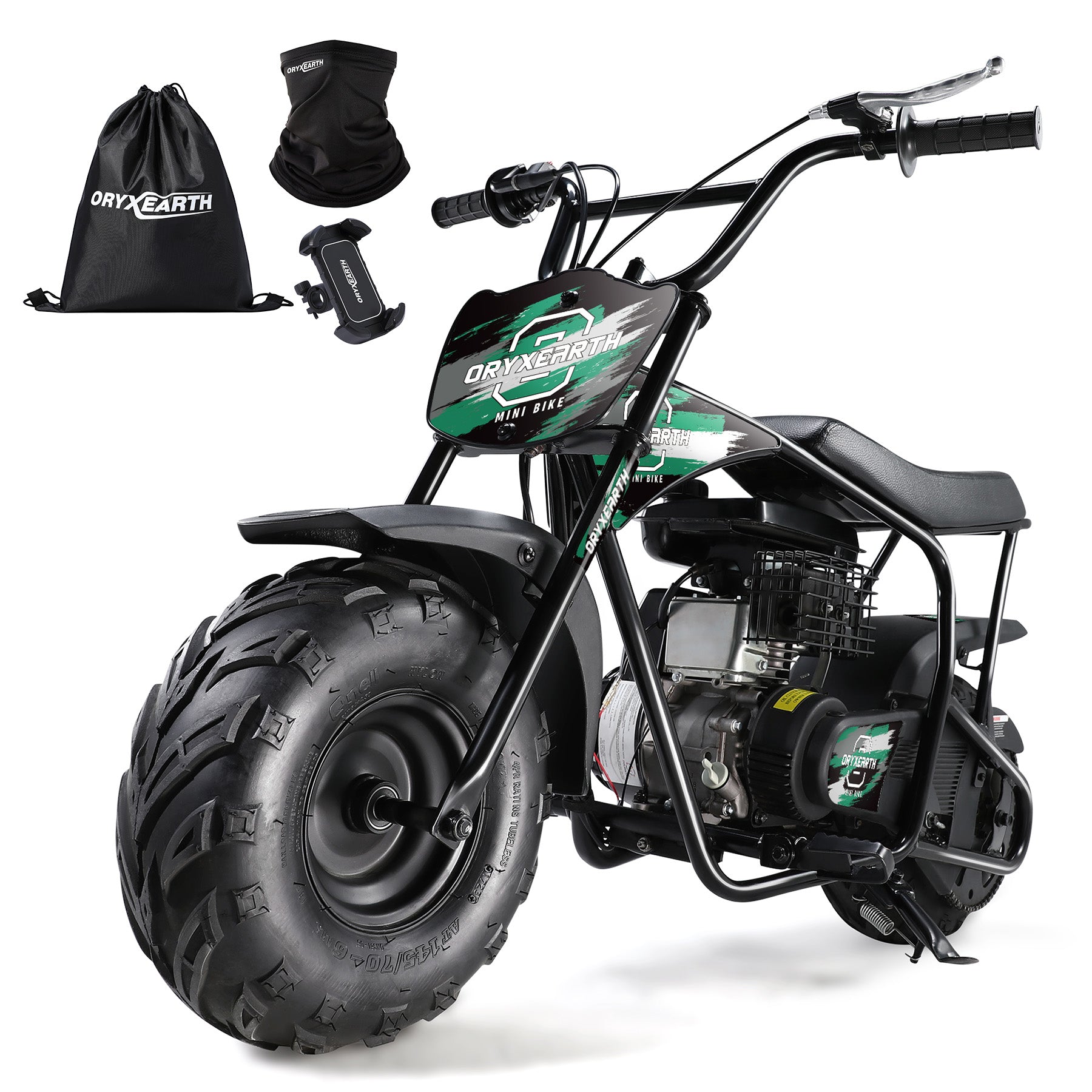 【WMT】OGM105 Plus 4-Stroke Mini Bike, 105CC Gas Powered Dirt Bike,Off-Road Trail for Adult, up to 28 Mph