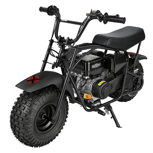 Oryxearth BRM200-1 196cc Gas Mini Bike, 35 MPH 4-Stroke Mini Dirt Bike, Off-Road Pit Bike for Adults & Teens, 220 lbs Max Load
