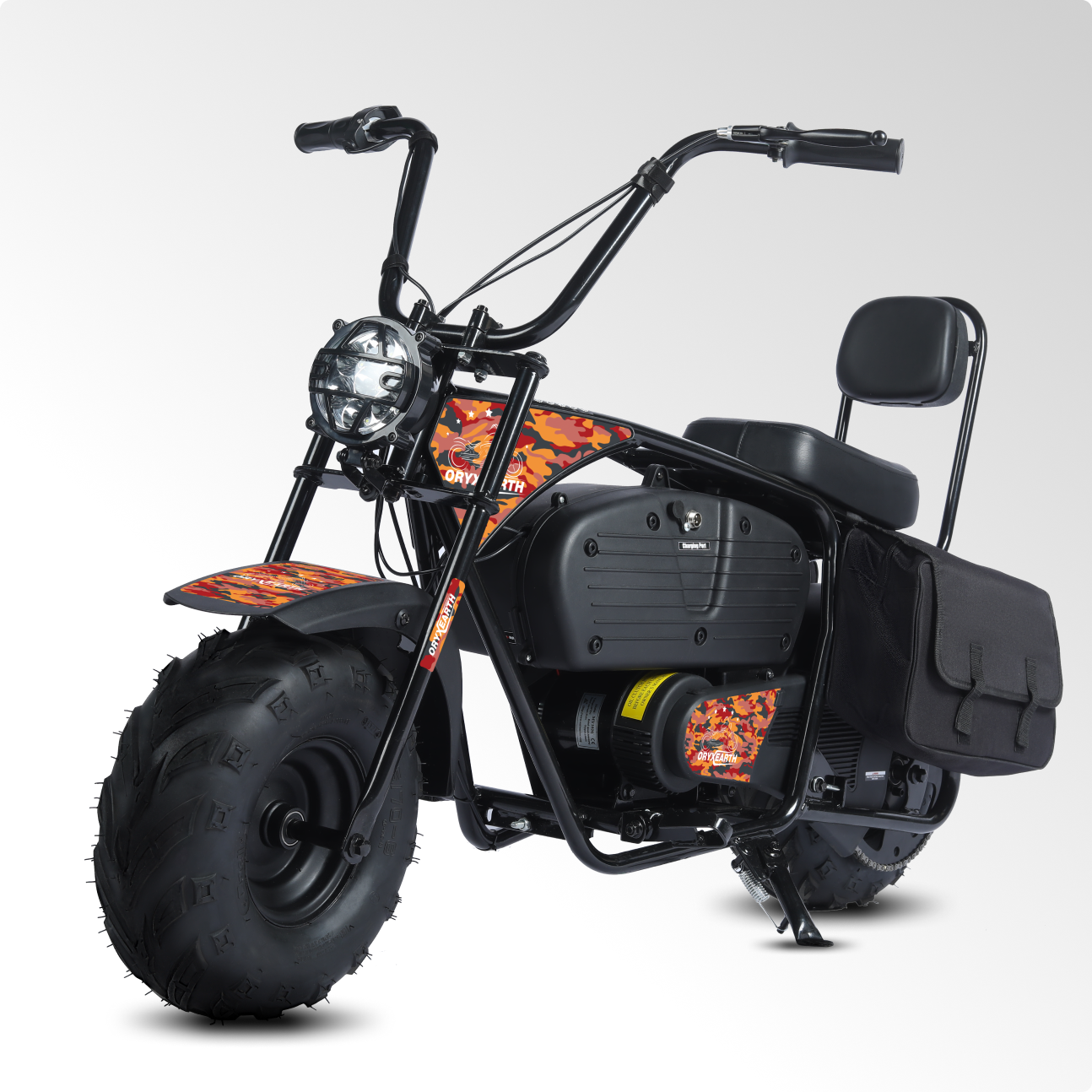 Oryxearth Elektro-Dirtbike für Kinder mit Scheinwerfer und tragbarer Tasche