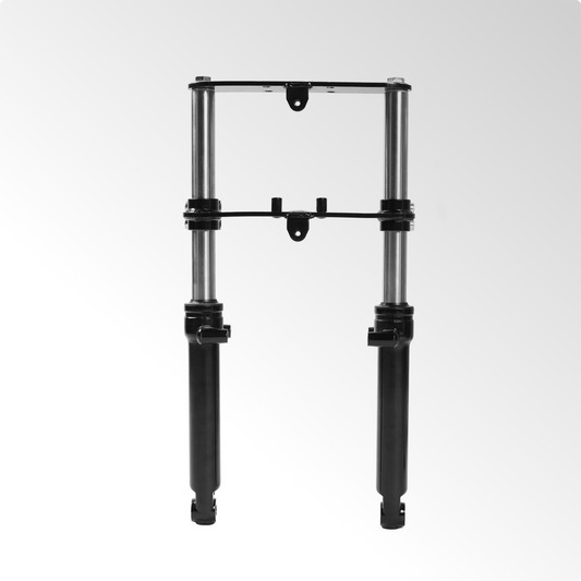 Oryxearth Mini Bike Front Fork Suspension Universal Mini Dirt Bike Suspension Set Pit Bike Shock Forks Frame Upgrades Assembly for Dirt Bike Motorcycle Minibike,Black (WM)