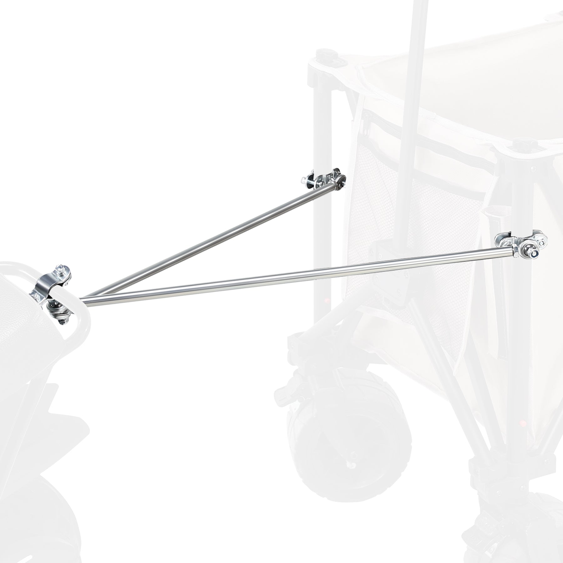 Oryxearth Mini Adjustable Tow Bar, Small Bucket Cart Pull Rod, Wagon Pull Rod for Camping Garden Cleanup