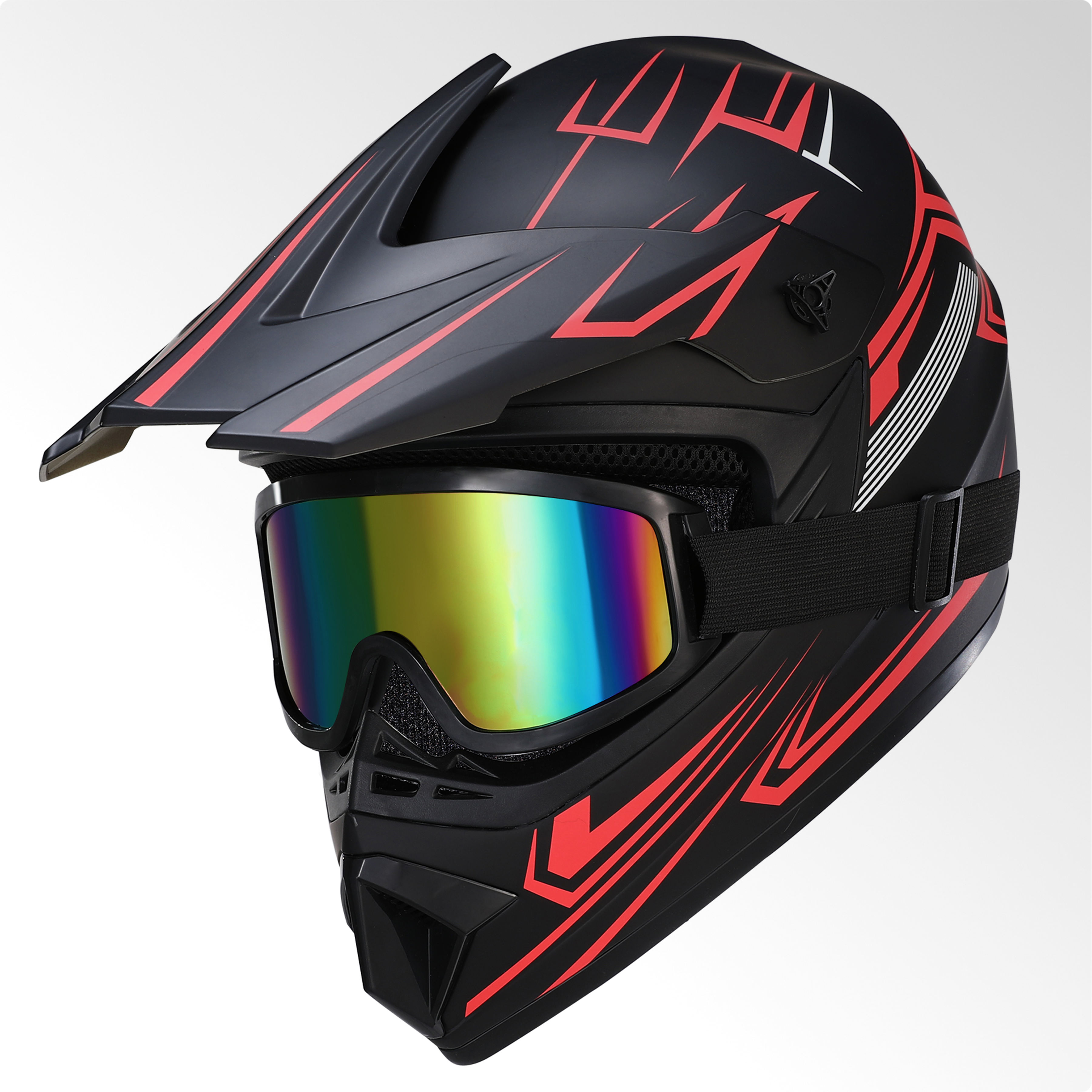 Oryxearth Motocross Dirt Bike Helmet, Off-Road Motorcycle & ATV Helmet with Goggles Gloves