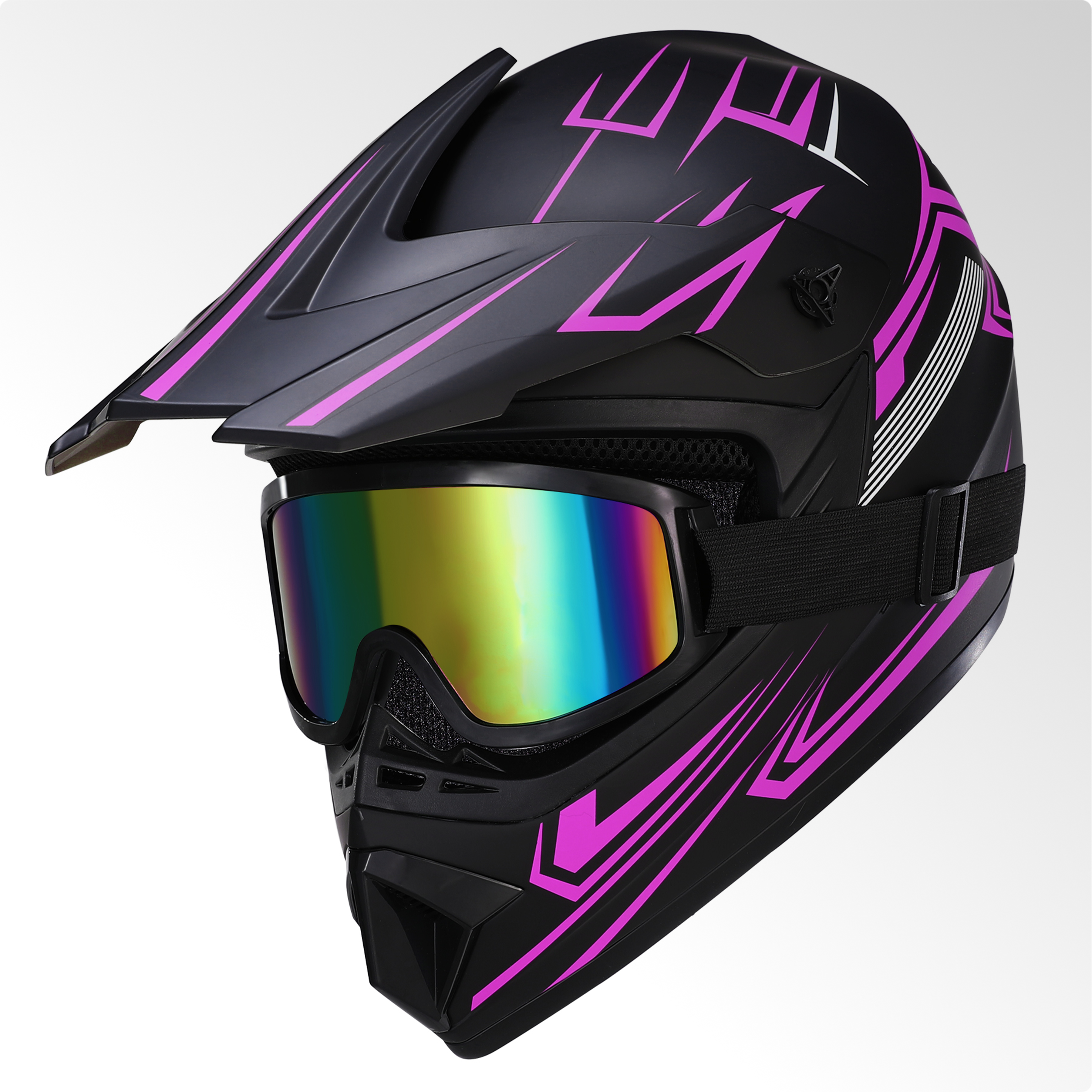 Oryxearth Motocross Dirt Bike Helmet, Off-Road Motorcycle & ATV Helmet with Goggles Gloves