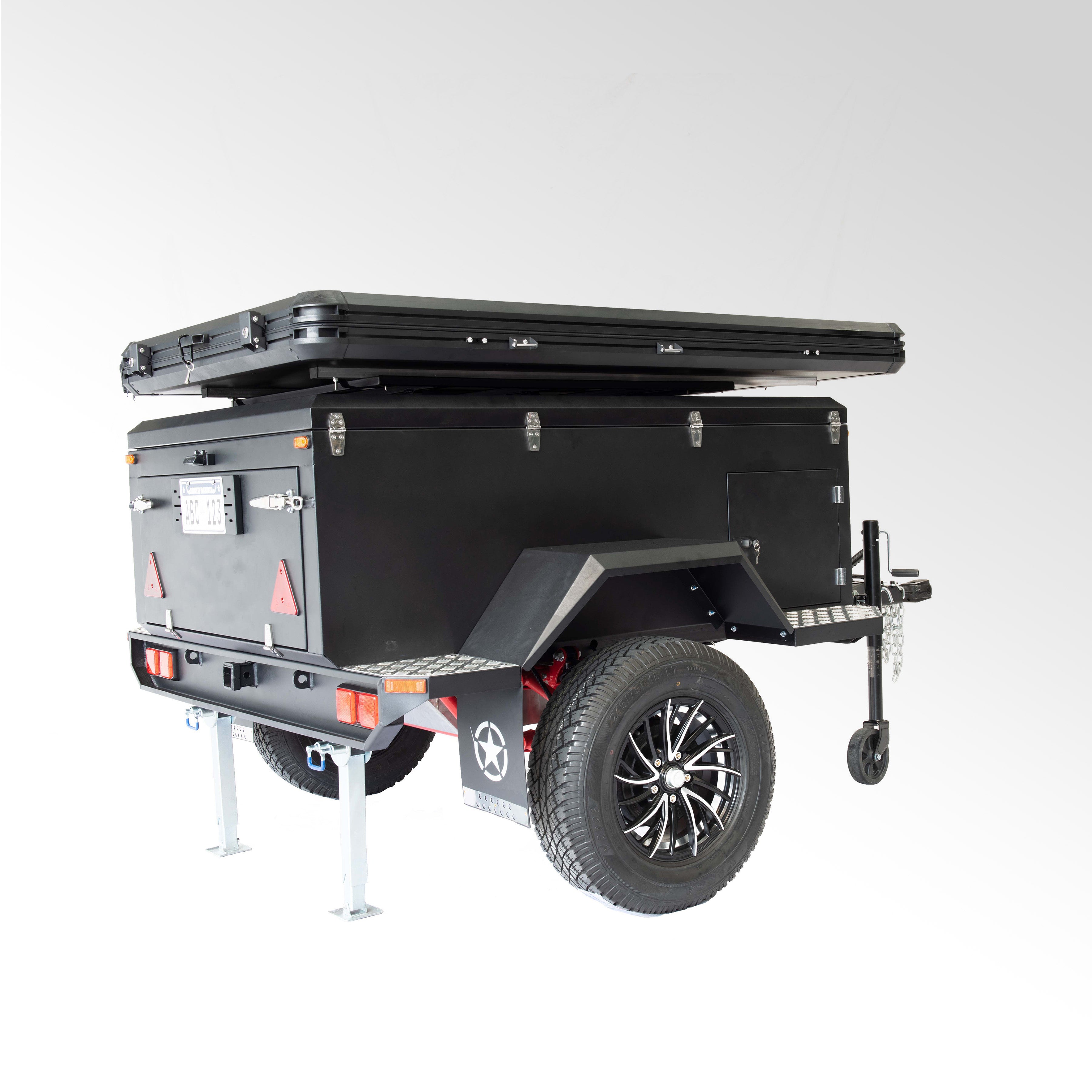 NEWEST Camping trailer 2026 with Strong chassic .Include kitchen systm ,water system,electric system and rooftop tent