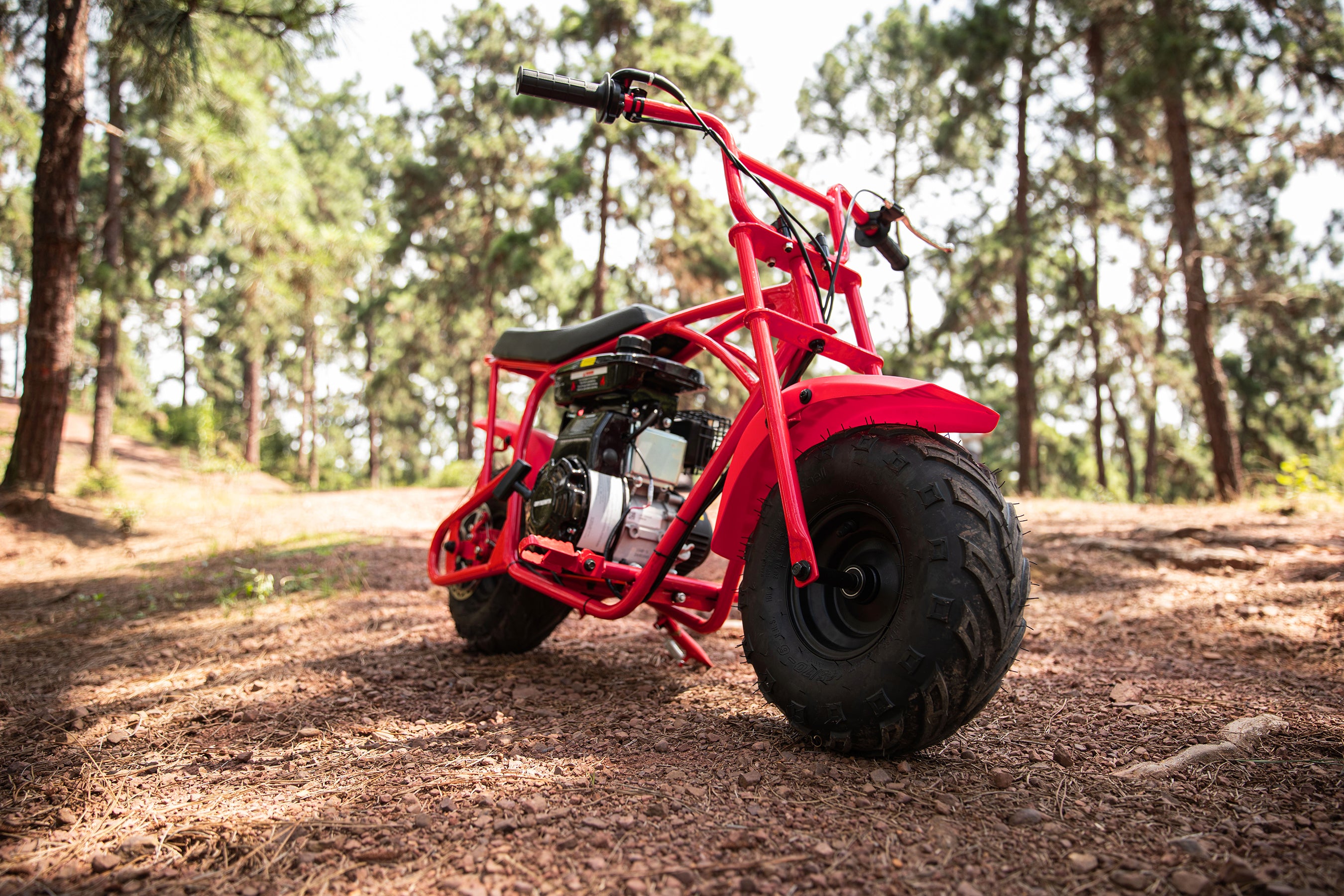 【WMT】OGM105 Plus 4-Stroke Mini Bike, 105CC Gas Powered Dirt Bike,Off-Road Trail for Adult, up to 28 Mph