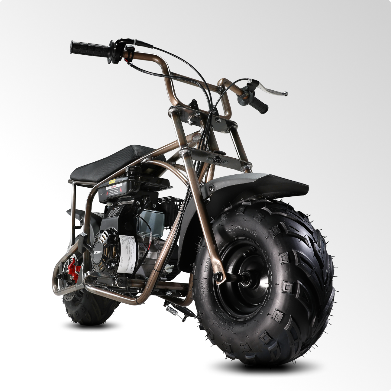 BRM100P-1 Gas Mini Bike-Rust Brown,Up to 28 MPH