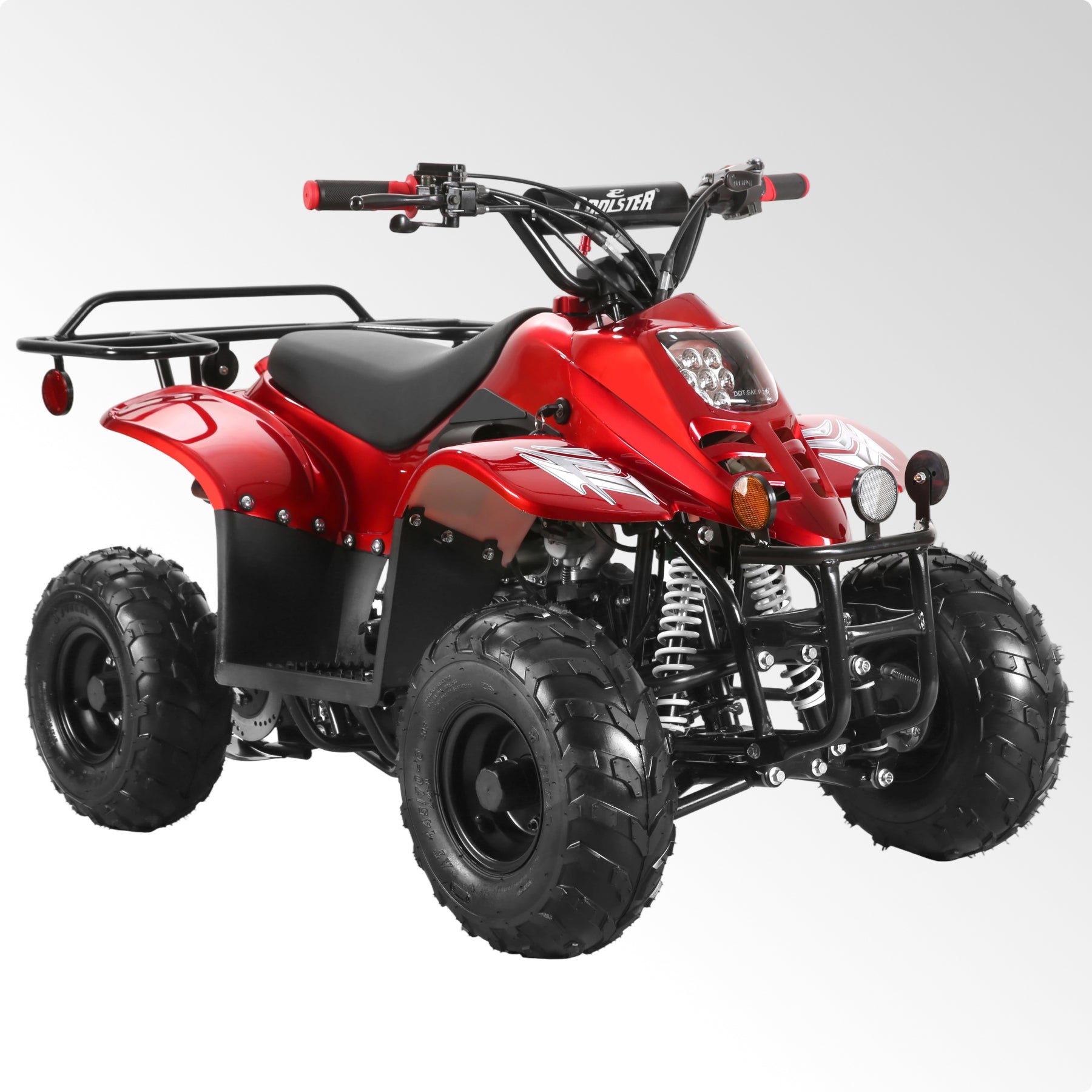 Coolster 110CC 4-Stroke Kids ATV, 10mph Max Speed, Front & Rear Disc Brakes, All-Terrain 4-Wheeler with LED Lights, Supports Up to 143 LBS