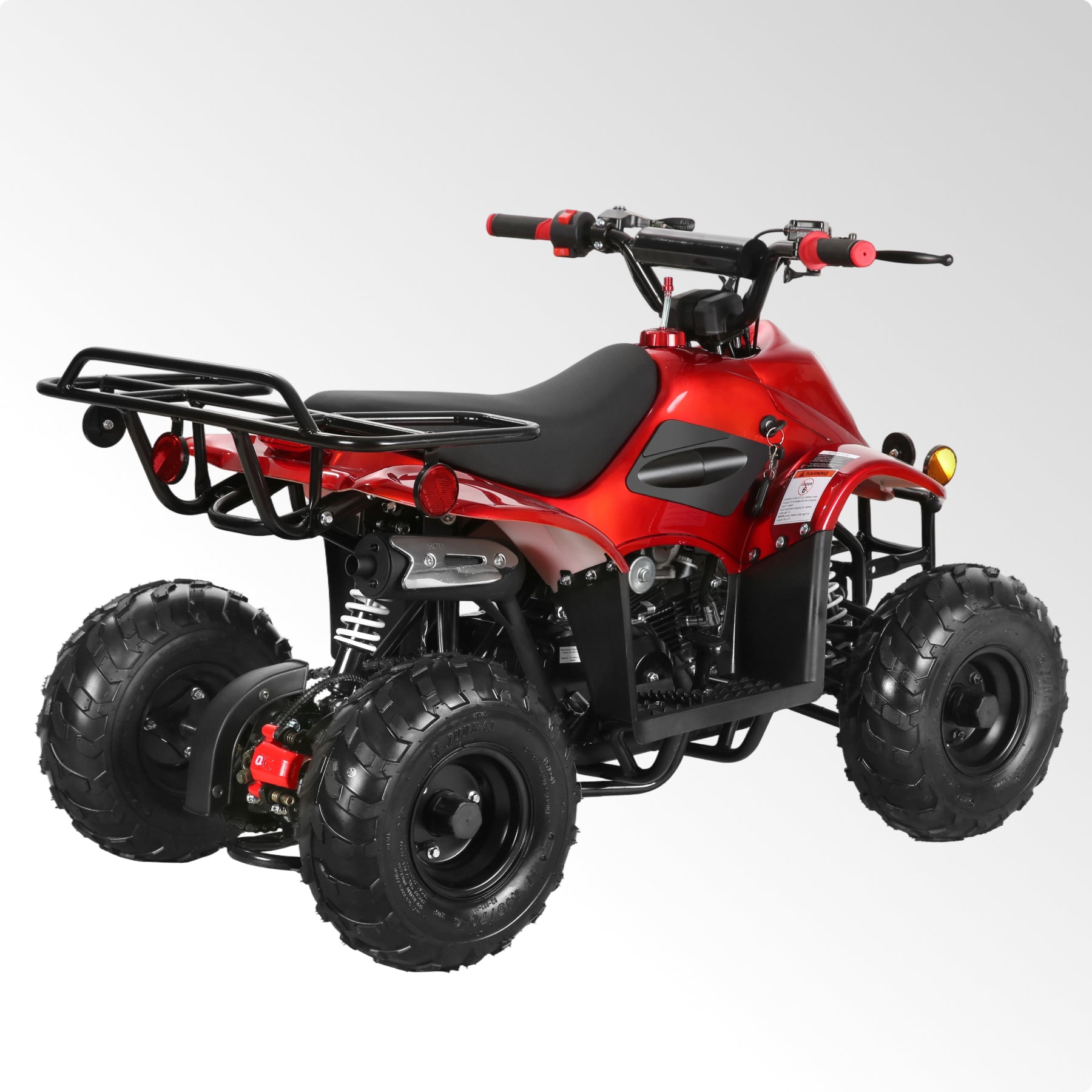 Coolster 110CC 4-Stroke Kids ATV, 10mph Max Speed, Front & Rear Disc Brakes, All-Terrain 4-Wheeler with LED Lights, Supports Up to 143 LBS