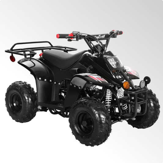 Coolster 110CC 4-Stroke Kids ATV, 10mph Max Speed, Front & Rear Disc Brakes, All-Terrain 4-Wheeler with LED Lights, Supports Up to 143 LBS