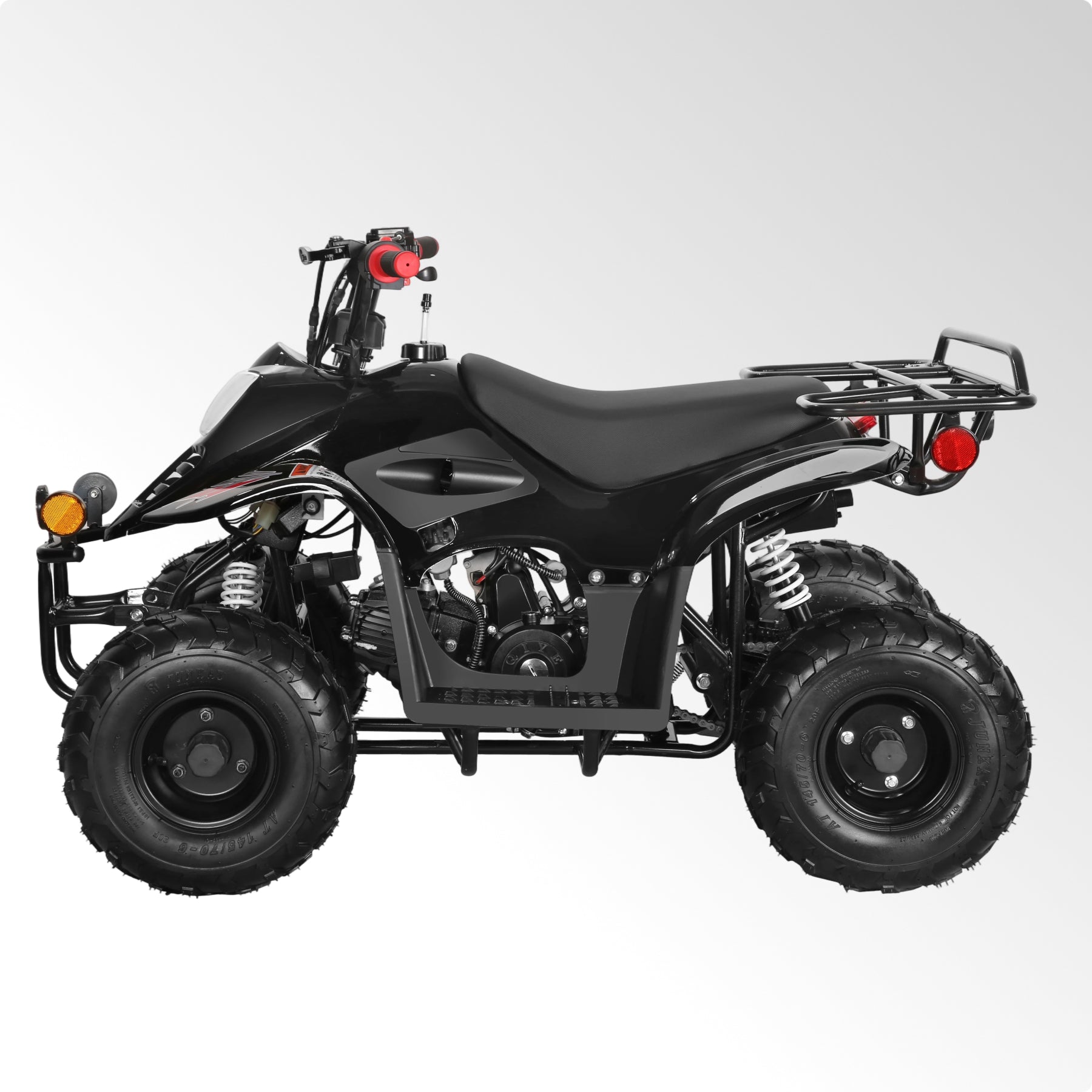 Coolster 110CC 4-Stroke Kids ATV, 10mph Max Speed, Front & Rear Disc Brakes, All-Terrain 4-Wheeler with LED Lights, Supports Up to 143 LBS