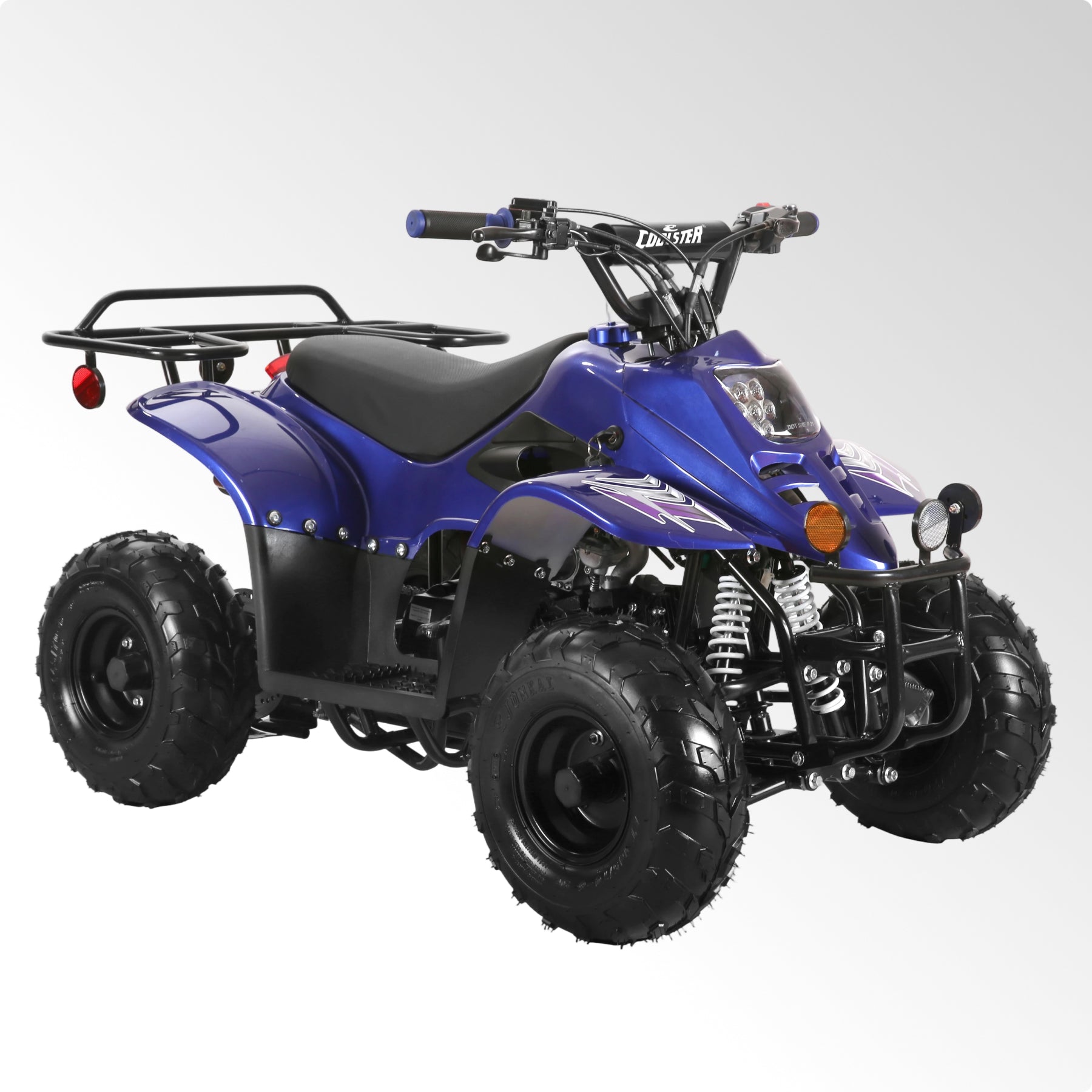 Coolster 110CC 4-Stroke Kids ATV, 10mph Max Speed, Front & Rear Disc Brakes, All-Terrain 4-Wheeler with LED Lights, Supports Up to 143 LBS