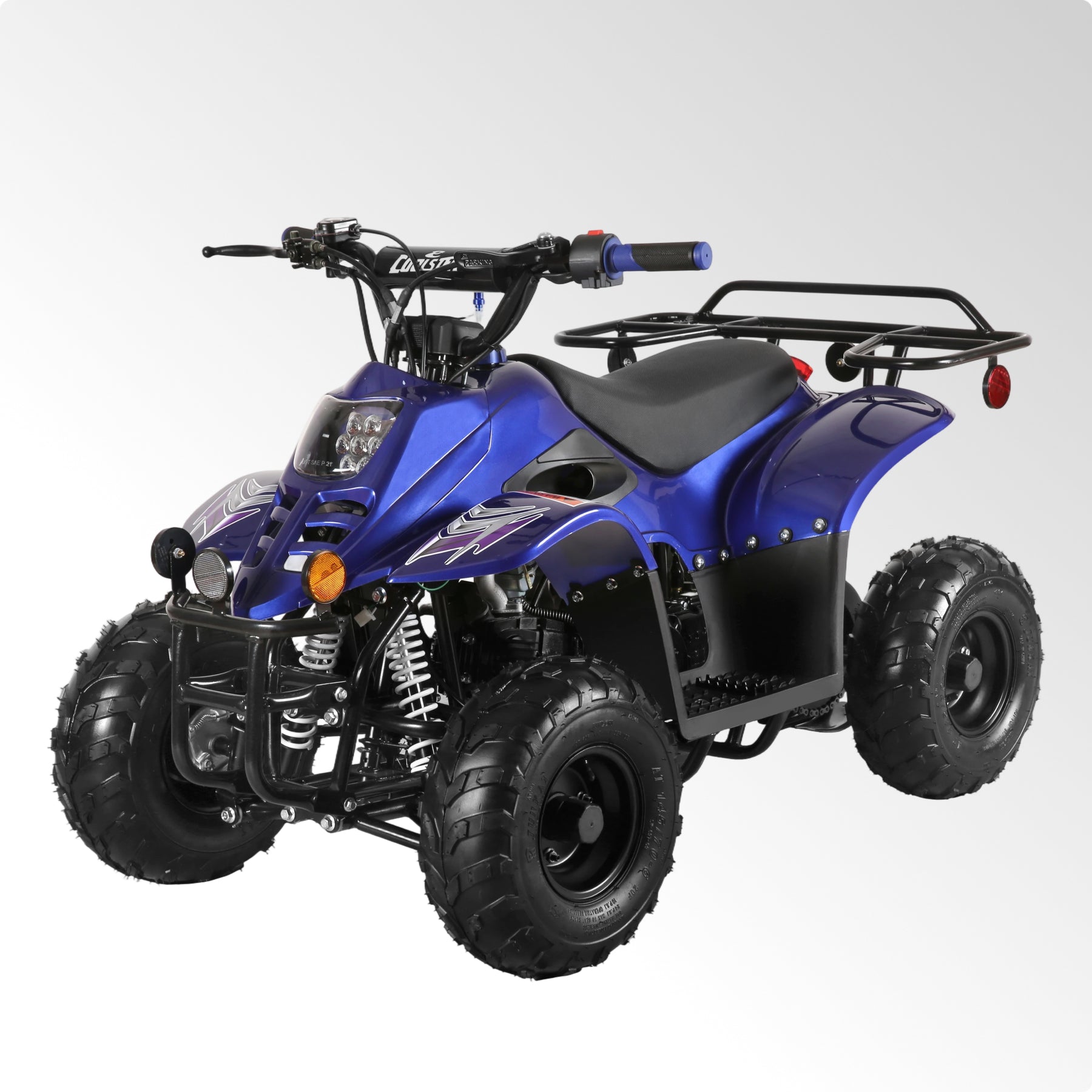 Coolster 110CC 4-Stroke Kids ATV, 10mph Max Speed, Front & Rear Disc Brakes, All-Terrain 4-Wheeler with LED Lights, Supports Up to 143 LBS