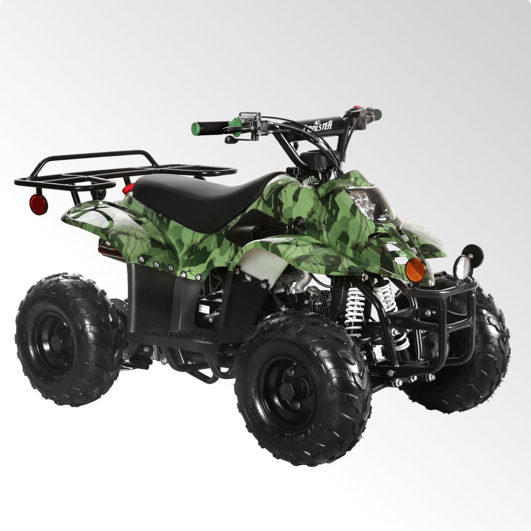 Coolster 110CC 4-Stroke Kids ATV, 10mph Max Speed, Front & Rear Disc Brakes, All-Terrain 4-Wheeler with LED Lights, Supports Up to 143 LBS