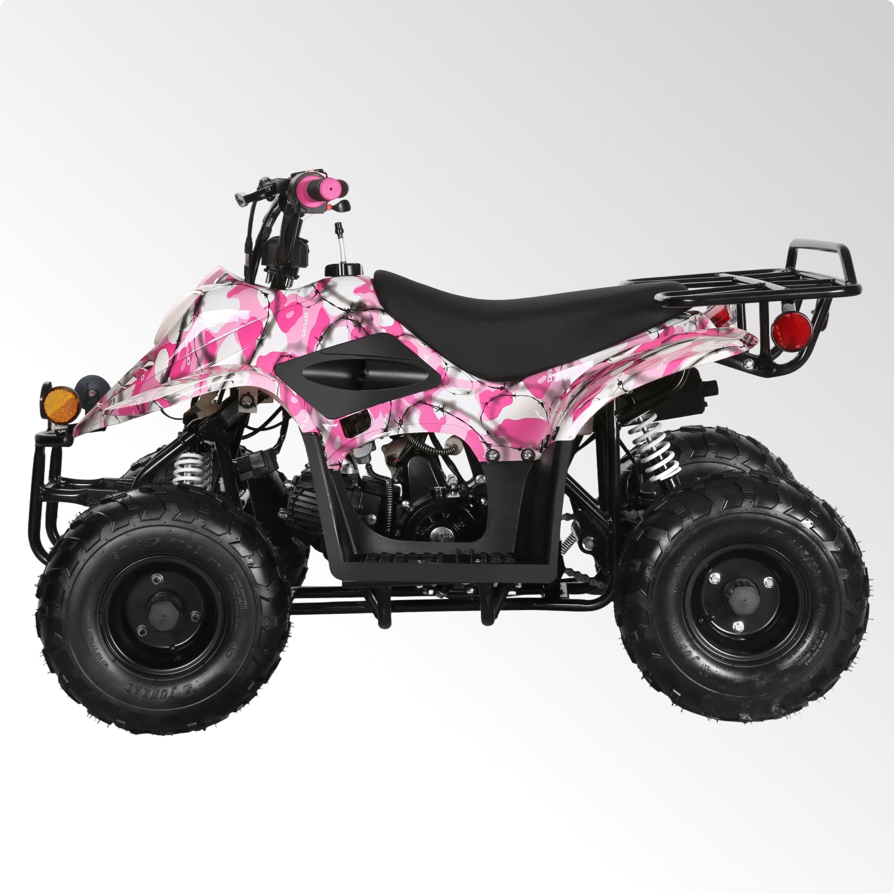 Coolster 110CC 4-Stroke Kids ATV, 10mph Max Speed, Front & Rear Disc Brakes, All-Terrain 4-Wheeler with LED Lights, Supports Up to 143 LBS