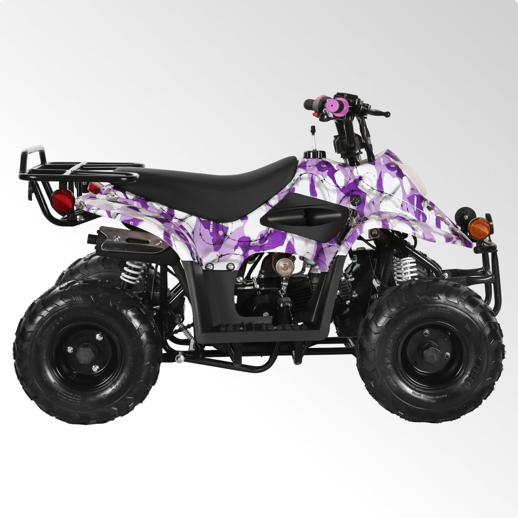 Coolster 110CC 4-Stroke Kids ATV, 10mph Max Speed, Front & Rear Disc Brakes, All-Terrain 4-Wheeler with LED Lights, Supports Up to 143 LBS