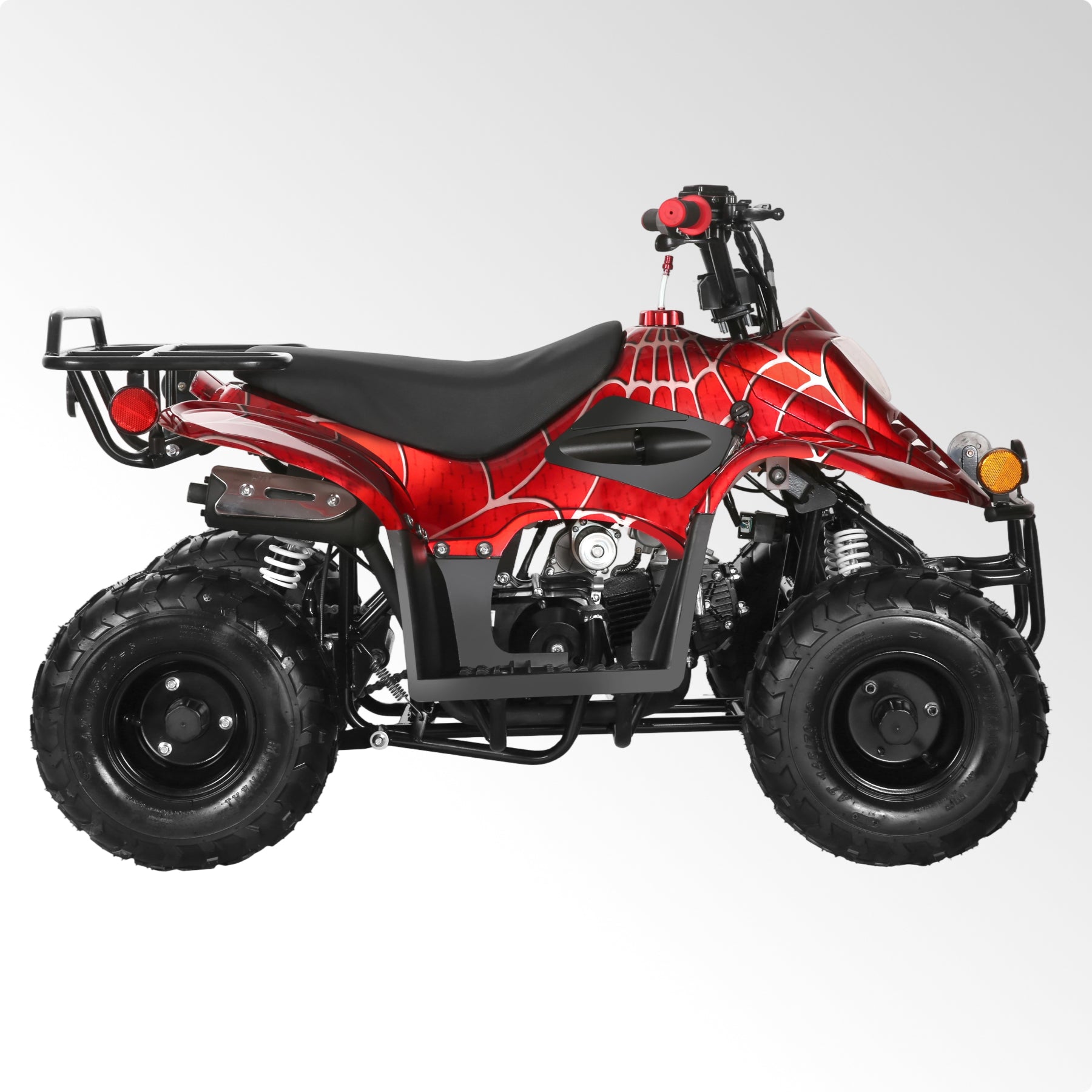 Coolster 110CC 4-Stroke Kids ATV, 10mph Max Speed, Front & Rear Disc Brakes, All-Terrain 4-Wheeler with LED Lights, Supports Up to 143 LBS