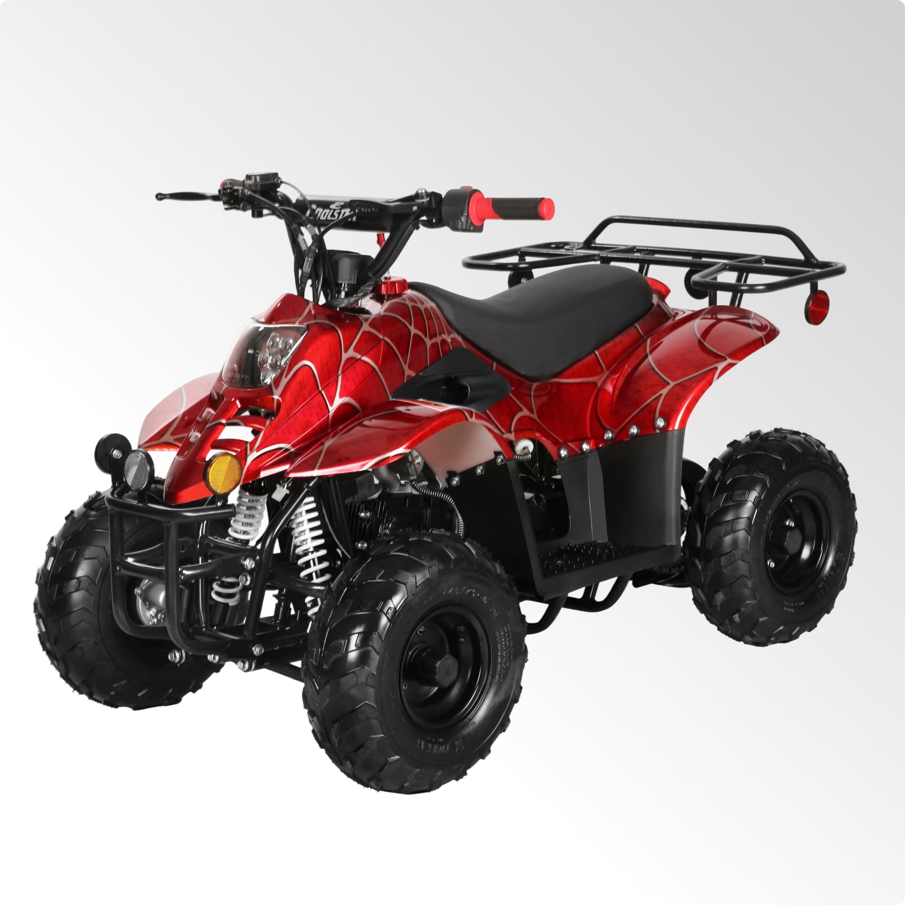 Coolster 110CC 4-Stroke Kids ATV, 10mph Max Speed, Front & Rear Disc Brakes, All-Terrain 4-Wheeler with LED Lights, Supports Up to 143 LBS