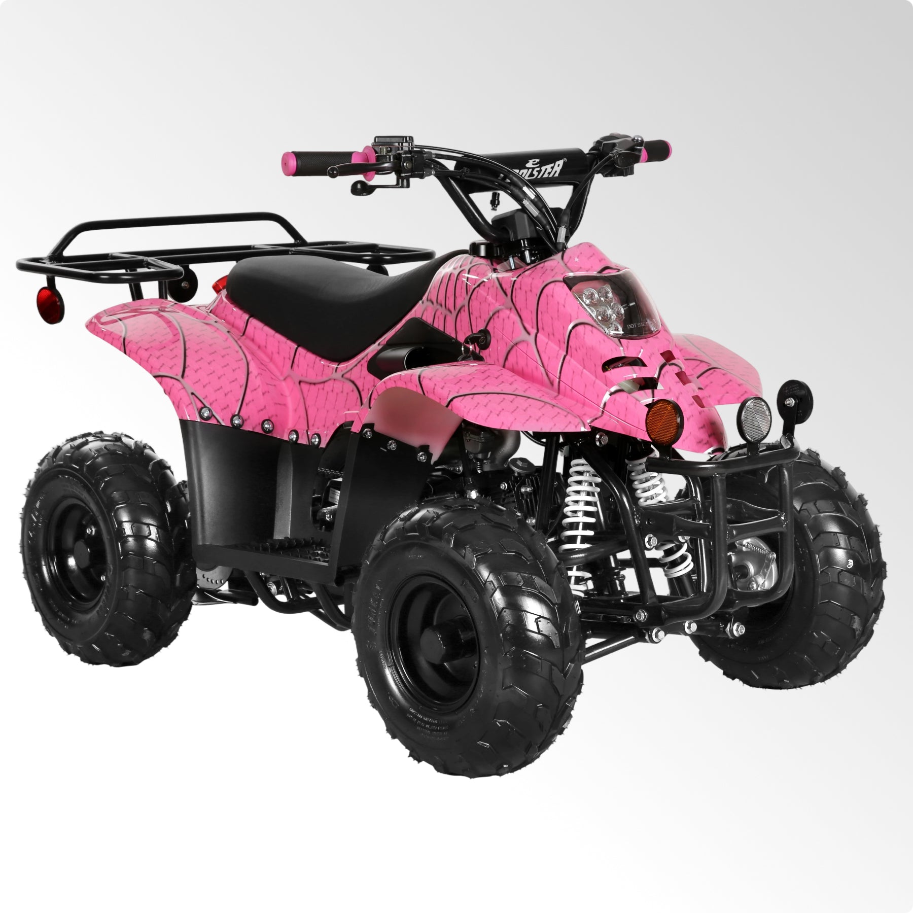 Coolster 110CC 4-Stroke Kids ATV, 10mph Max Speed, Front & Rear Disc Brakes, All-Terrain 4-Wheeler with LED Lights, Supports Up to 143 LBS