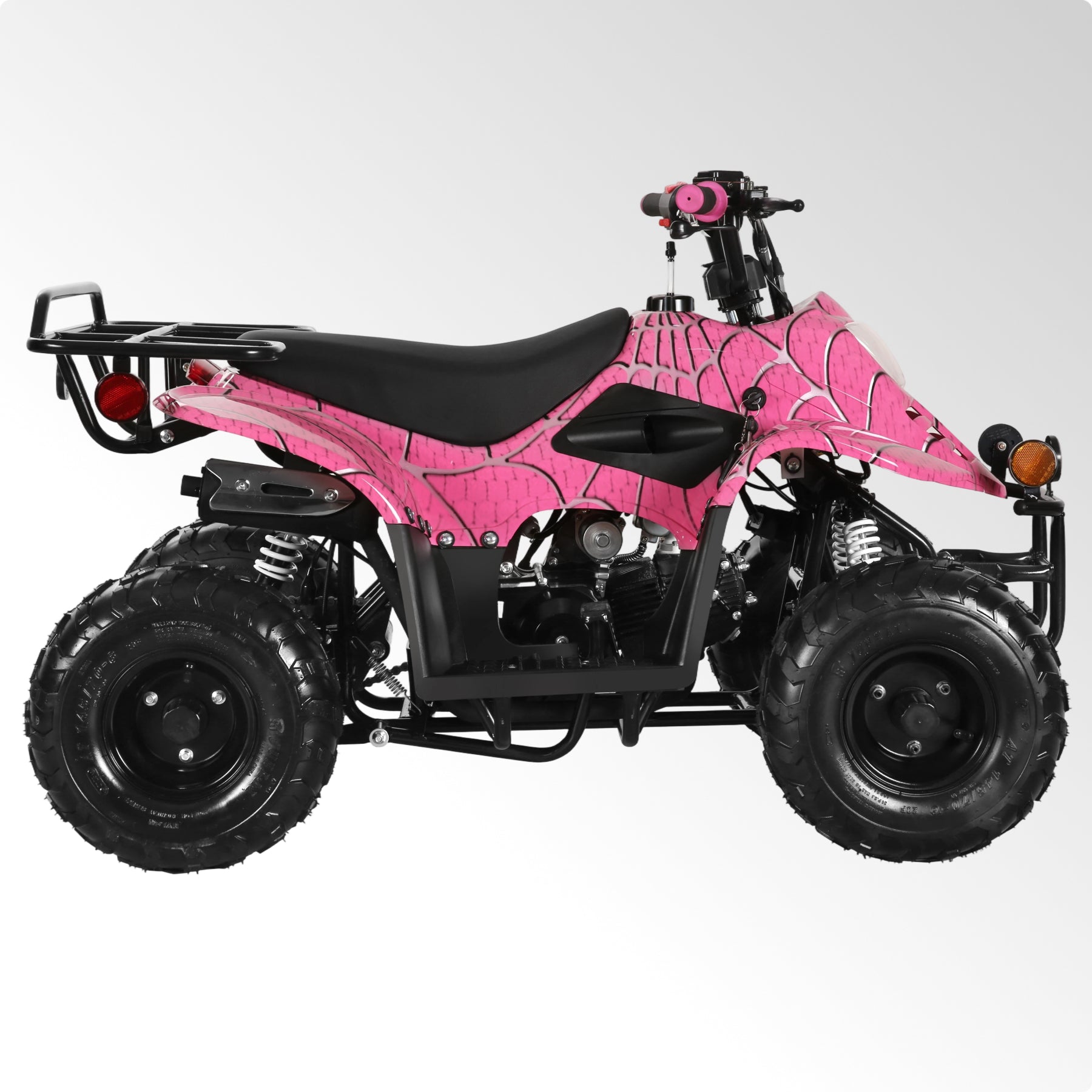 Coolster 110CC 4-Stroke Kids ATV, 10mph Max Speed, Front & Rear Disc Brakes, All-Terrain 4-Wheeler with LED Lights, Supports Up to 143 LBS