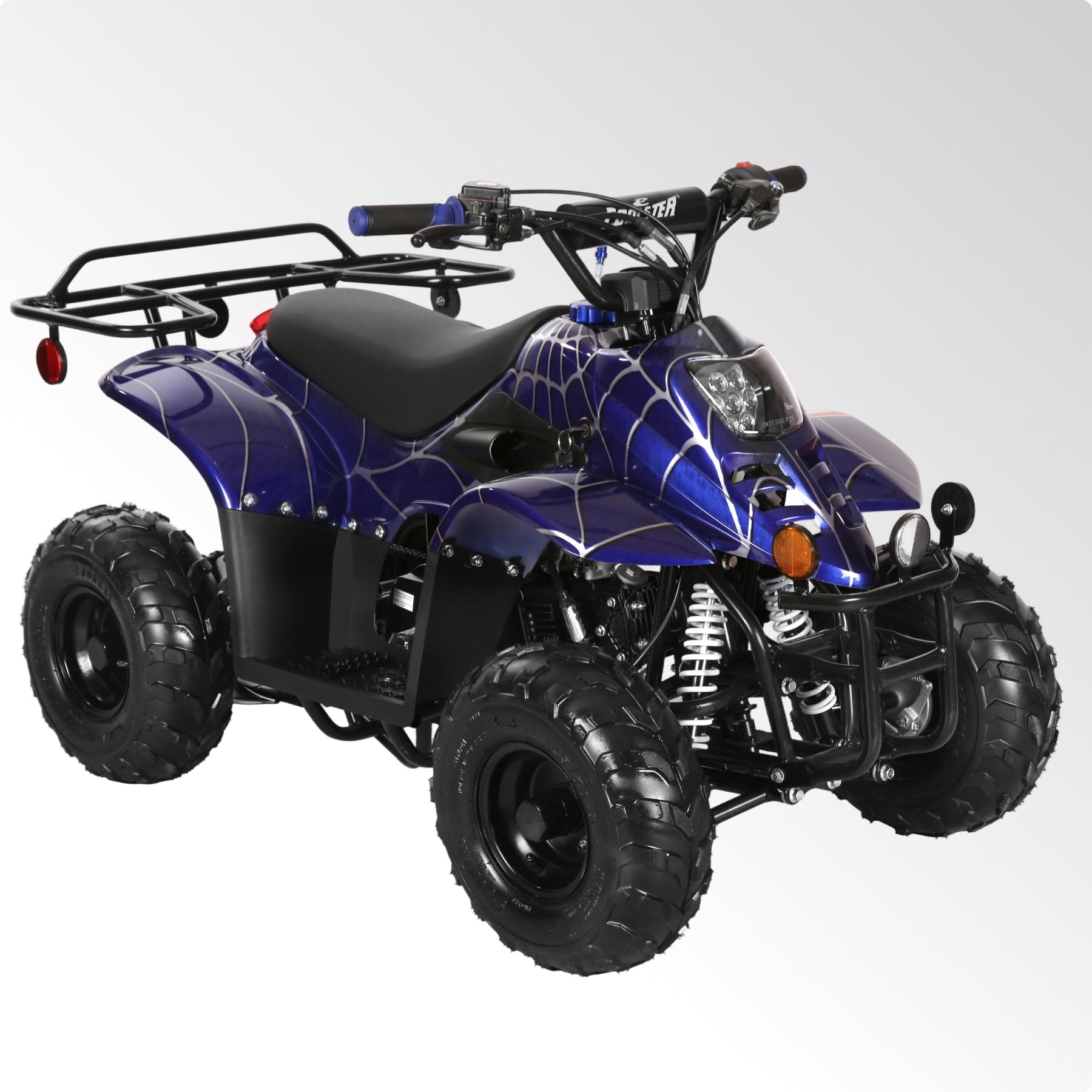Coolster 110CC 4-Stroke Kids ATV, 10mph Max Speed, Front & Rear Disc Brakes, All-Terrain 4-Wheeler with LED Lights, Supports Up to 143 LBS