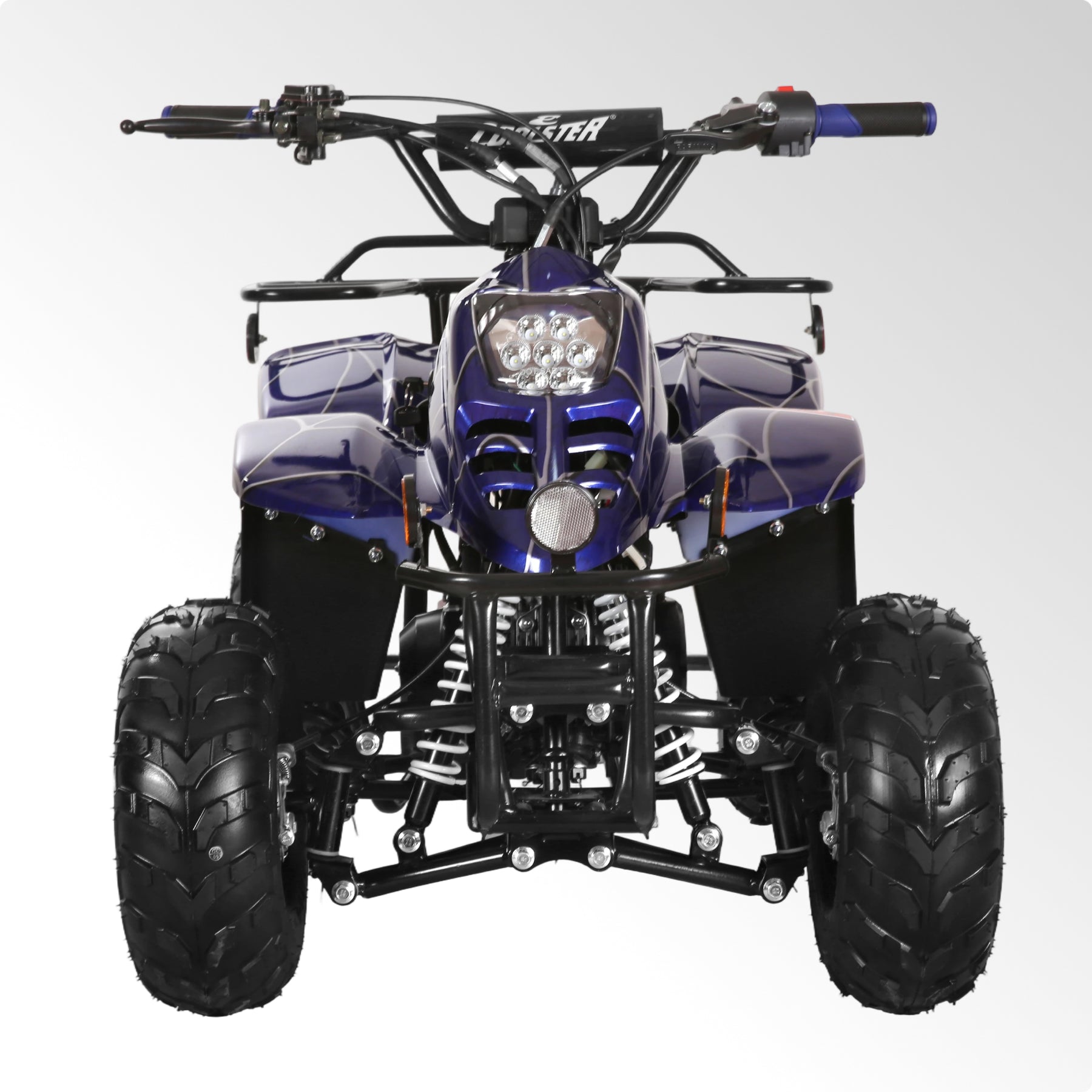 Coolster 110CC 4-Stroke Kids ATV, 10mph Max Speed, Front & Rear Disc Brakes, All-Terrain 4-Wheeler with LED Lights, Supports Up to 143 LBS