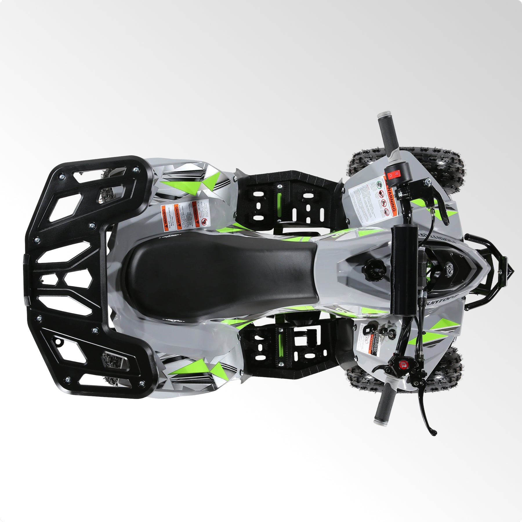 Coolster Gas Powered ATV with LED Lights, 110CC 4-Stroke Mini Gas 4 Wheeler with Front and Rear Disc Brake, with Speed Control Weight Support Up to 143 LBS, Max Speed 15mph