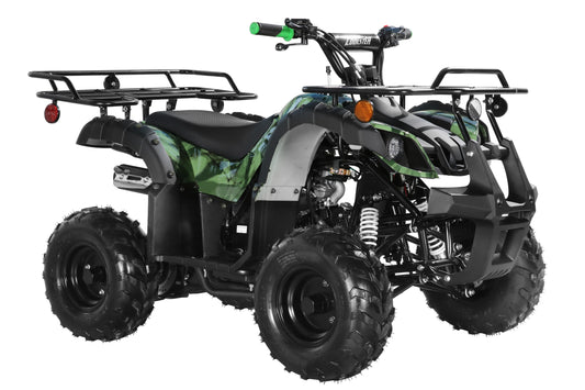 Coolster Gas ATV, 125CC 4-Stroke Mini Gas 4 Wheeler with Front and Rear Disc Brake, with Speed Control and LED Lights, Weight Support Up to 165 LBS, Max Speed 15mph