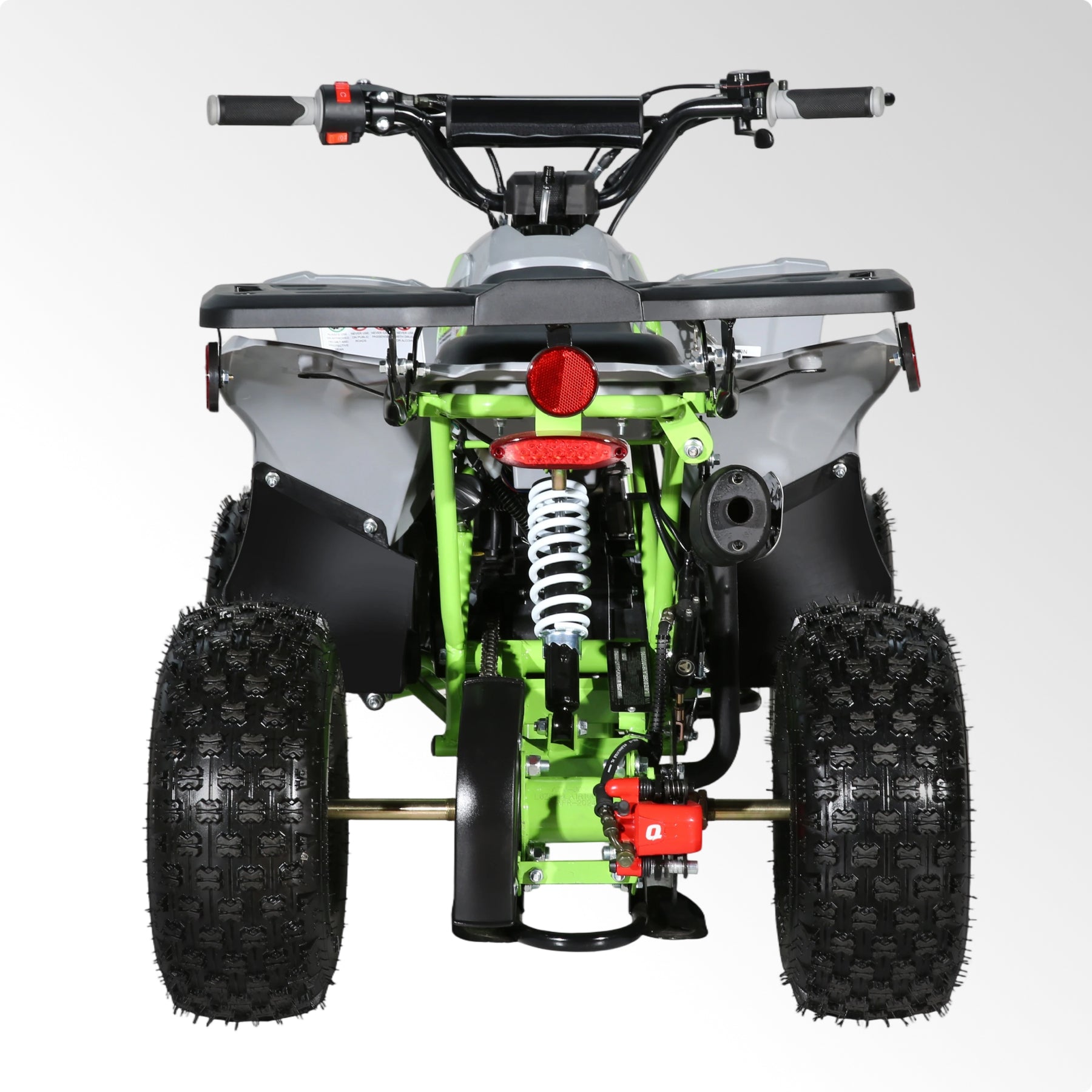 Coolster Gas Powered ATV with LED Lights, 110CC 4-Stroke Mini Gas 4 Wheeler with Front and Rear Disc Brake, with Speed Control Weight Support Up to 143 LBS, Max Speed 15mph