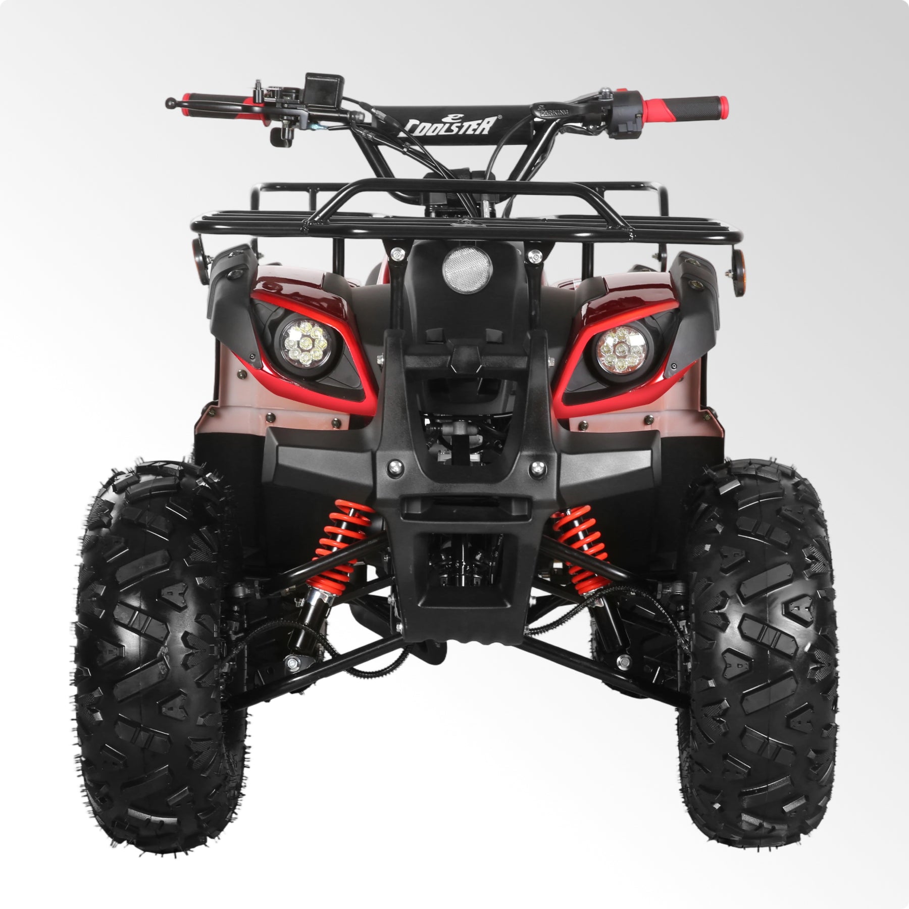 Coolster Gas ATV, 125CC 4-Stroke Mini Gas 4 Wheeler with Front and Rear Disc Brake, with Speed Control and LED Lights, Weight Support Up to 165 LBS, Max Speed 15mp