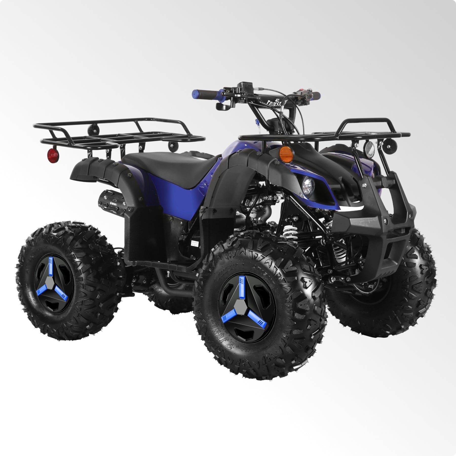 Coolster Gas ATV, 125CC 4-Stroke Mini Gas 4 Wheeler with Front and Rear Disc Brake, with Speed Control and LED Lights, Weight Support Up to 165 LBS, Max Speed 15mp