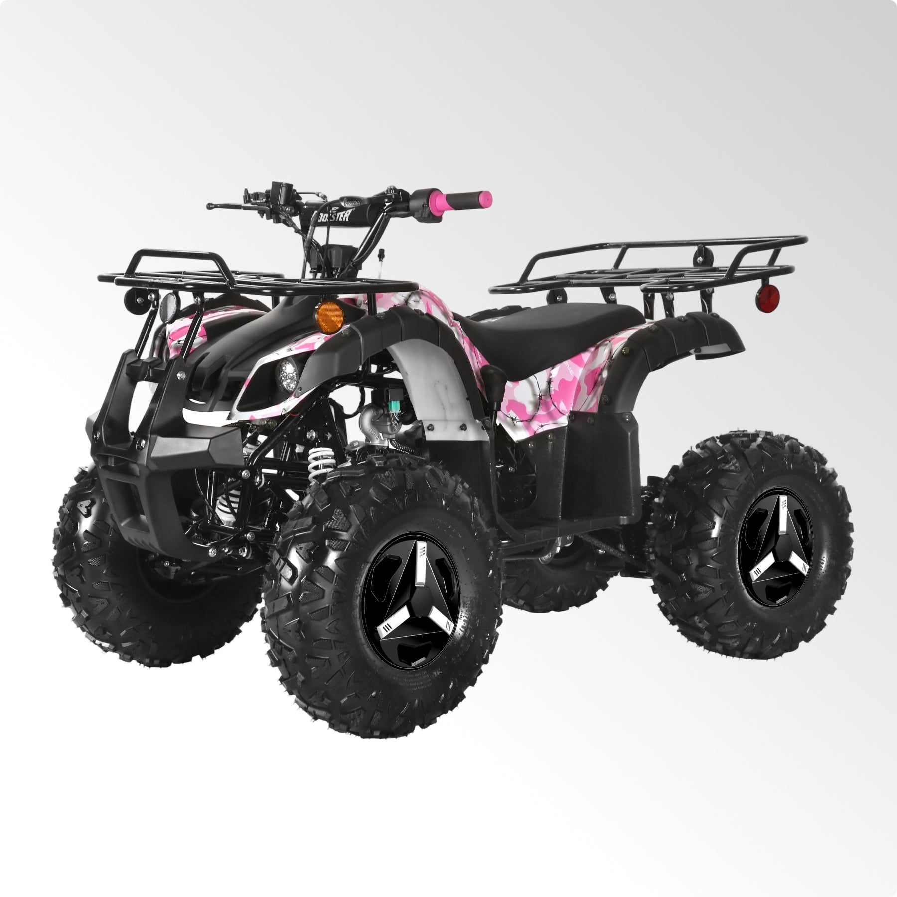 Coolster Gas ATV, 125CC 4-Stroke Mini Gas 4 Wheeler with Front and Rear Disc Brake, with Speed Control and LED Lights, Weight Support Up to 165 LBS, Max Speed 15mp