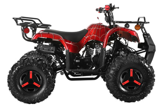 Coolster Gas ATV, 125CC 4-Stroke Mini Gas 4 Wheeler with Front and Rear Disc Brake, with Speed Control and LED Lights, Weight Support Up to 165 LBS, Max Speed 15mp