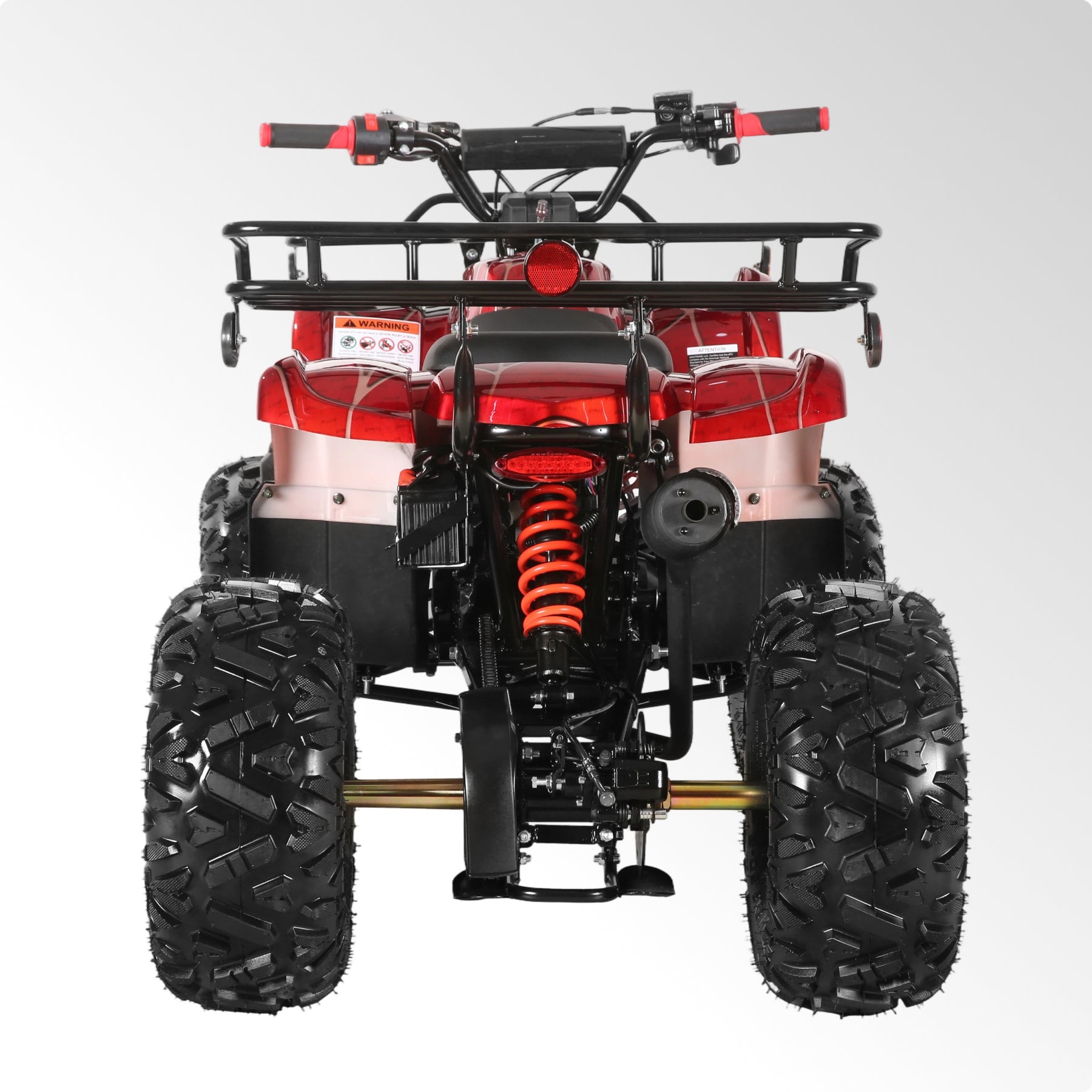 Coolster Gas ATV, 125CC 4-Stroke Mini Gas 4 Wheeler with Front and Rear Disc Brake, with Speed Control and LED Lights, Weight Support Up to 165 LBS, Max Speed 15mp