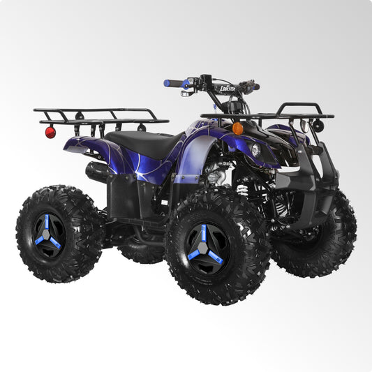 Coolster Gas ATV, 125CC 4-Stroke Mini Gas 4 Wheeler with Front and Rear Disc Brake, with Speed Control and LED Lights, Weight Support Up to 165 LBS, Max Speed 15mp