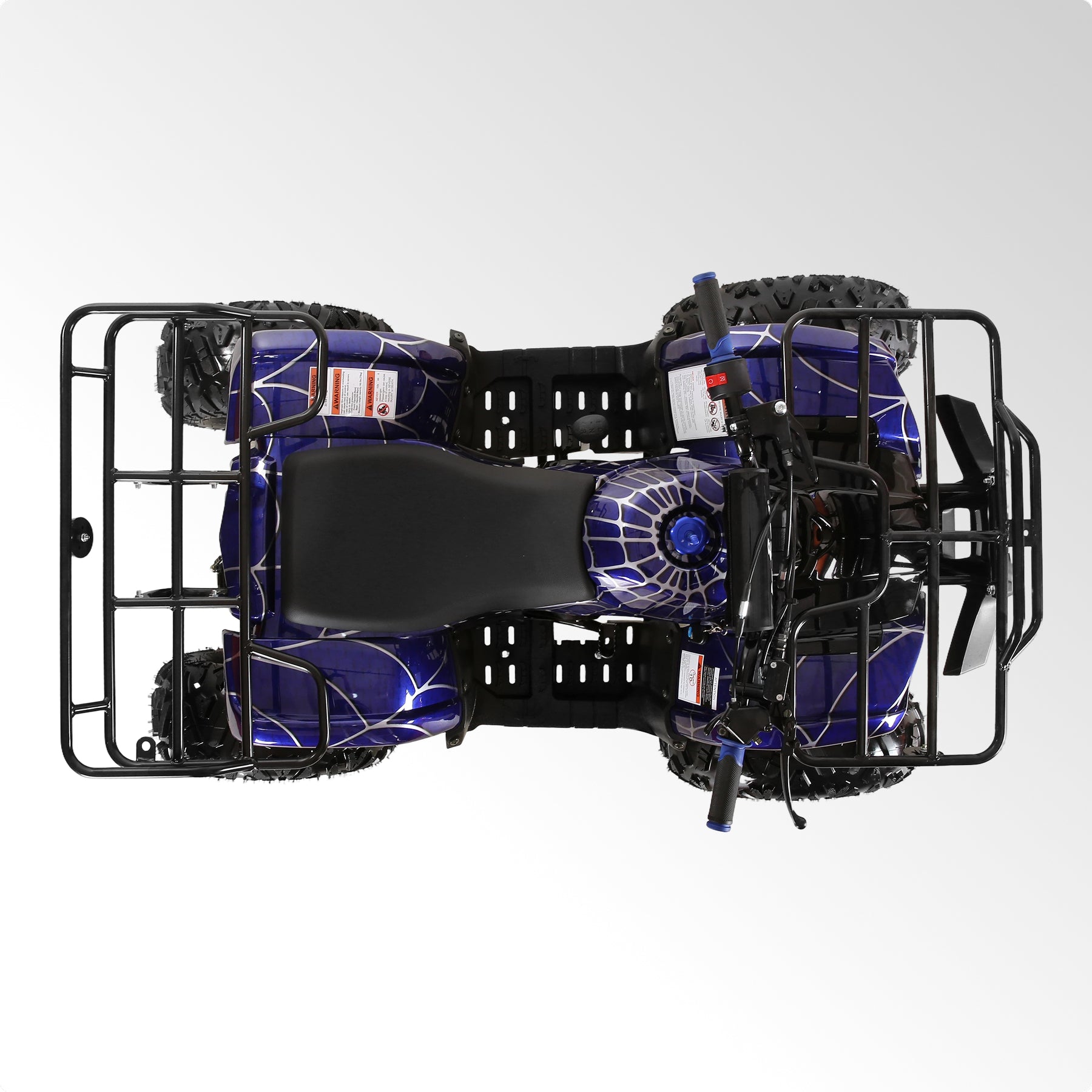Coolster Gas ATV, 125CC 4-Stroke Mini Gas 4 Wheeler with Front and Rear Disc Brake, with Speed Control and LED Lights, Weight Support Up to 165 LBS, Max Speed 15mp