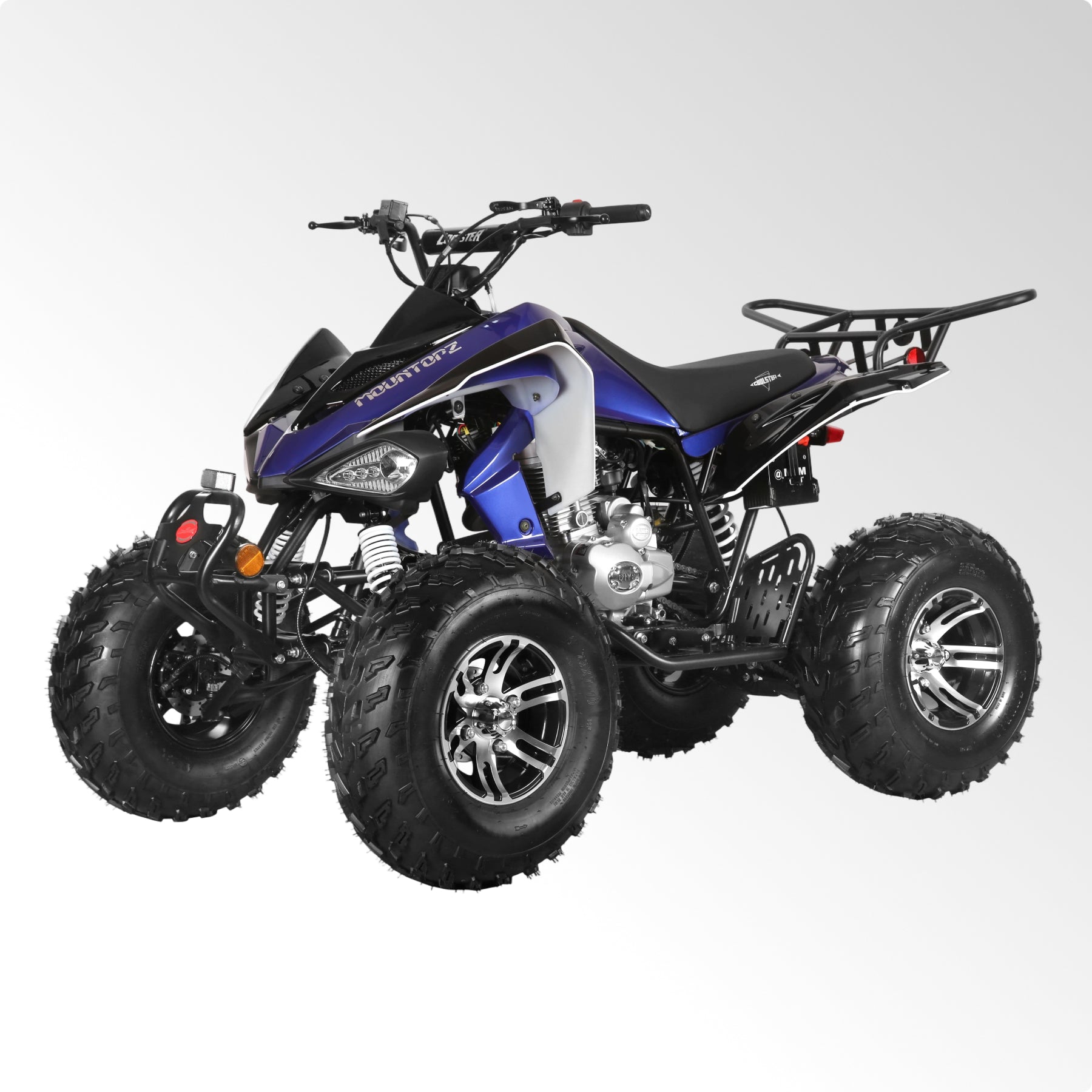 Coolster Gas ATV, 200CC 4-Stroke Mini Gas 4 Wheeler with Front and Rear Disc Brake, with Speed Control and LED Lights, Weight Support Up to 220 LBS, Max Speed 15mph