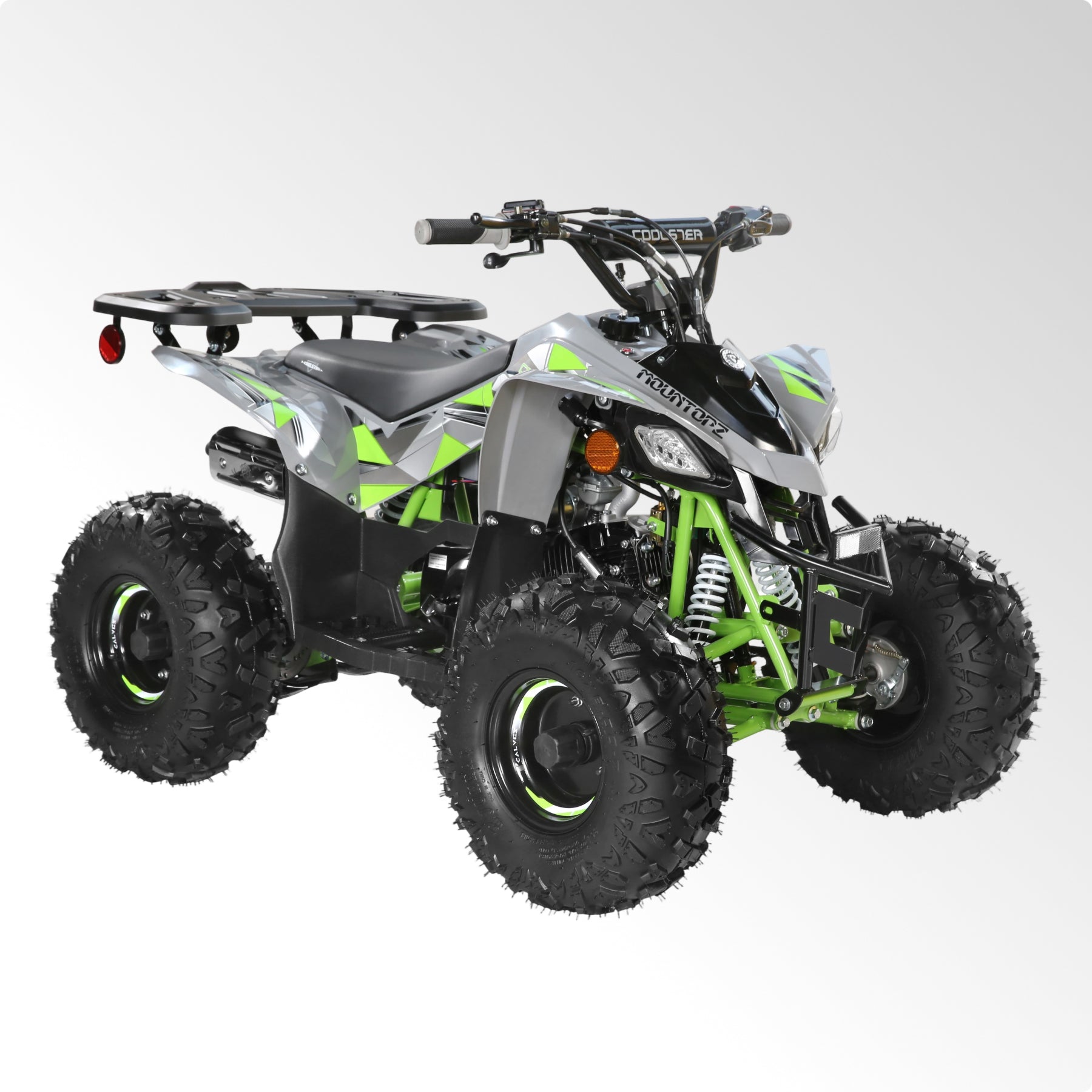 Coolster Gas ATV, 125CC 4-Stroke Mini Gas 4 Wheeler with Front and Rear Disc Brake, with Speed Control and LED Lights, Weight Support Up to 165 LBS, Max Speed 15mph