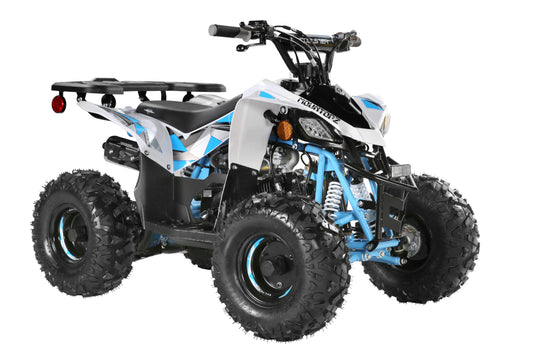 Coolster Gas ATV, 125CC 4-Stroke Mini Gas 4 Wheeler with Front and Rear Disc Brake, with Speed Control and LED Lights, Weight Support Up to 165 LBS, Max Speed 15mph