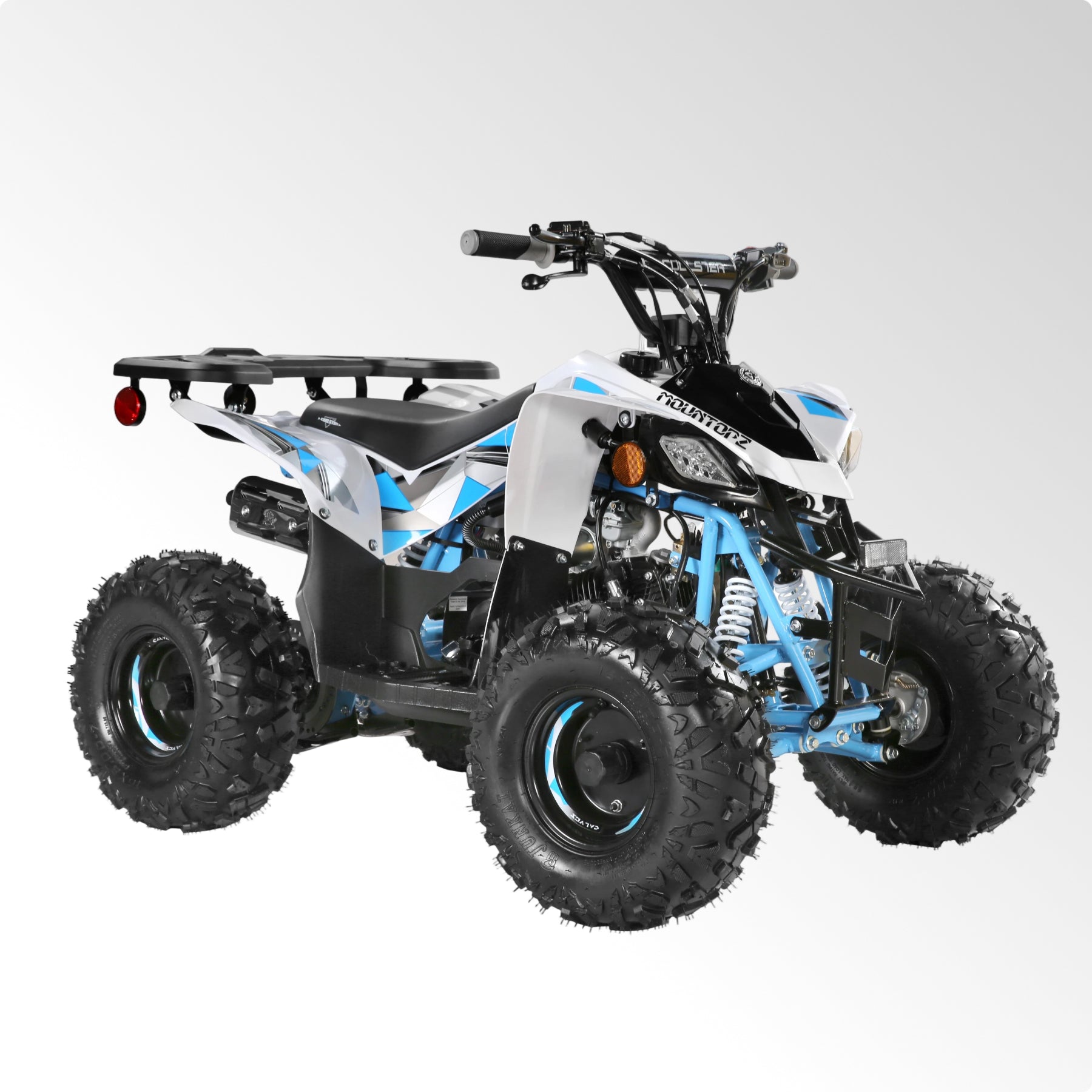 Coolster Gas ATV, 125CC 4-Stroke Mini Gas 4 Wheeler with Front and Rear Disc Brake, with Speed Control and LED Lights, Weight Support Up to 165 LBS, Max Speed 15mph