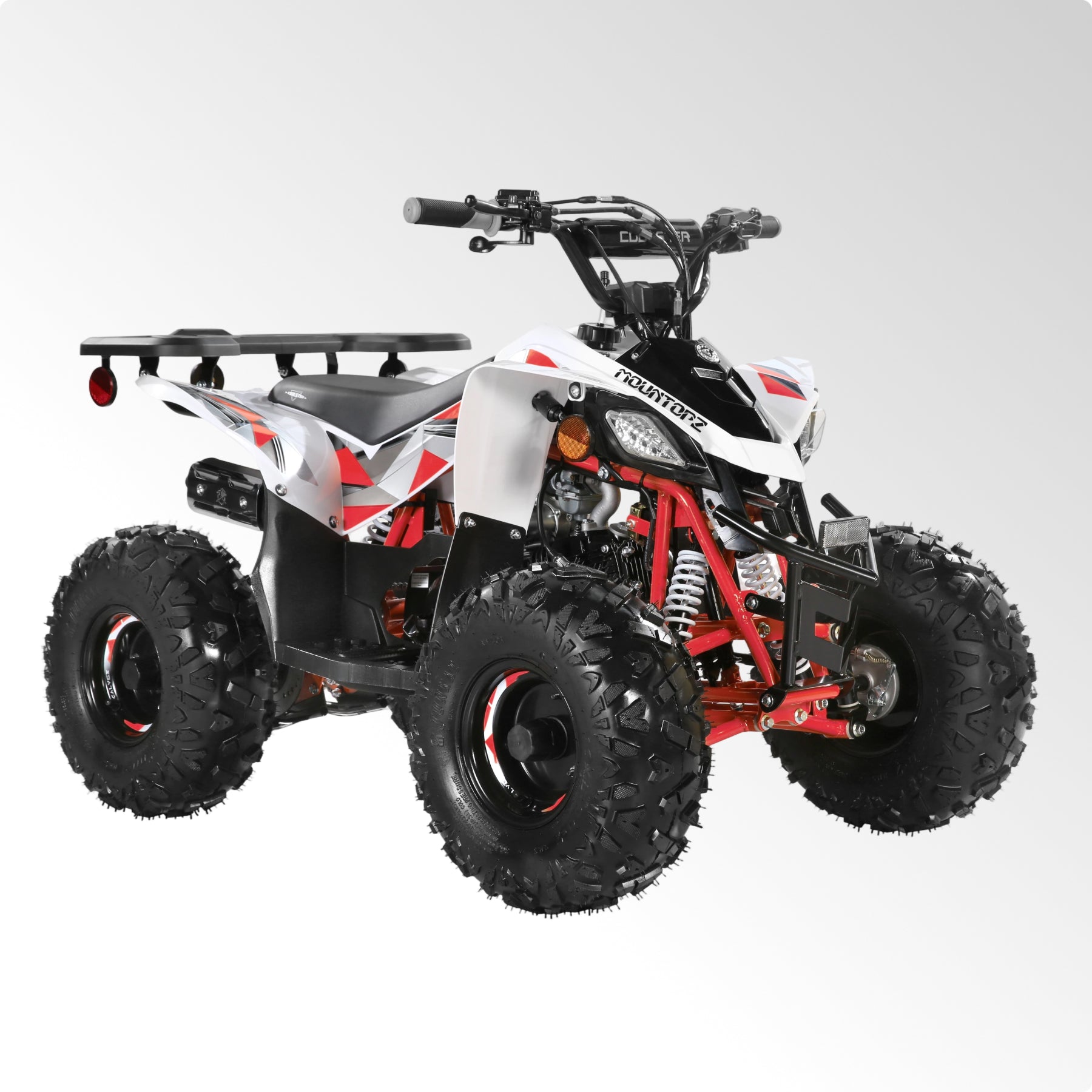 Coolster Gas ATV, 125CC 4-Stroke Mini Gas 4 Wheeler with Front and Rear Disc Brake, with Speed Control and LED Lights, Weight Support Up to 165 LBS, Max Speed 15mph