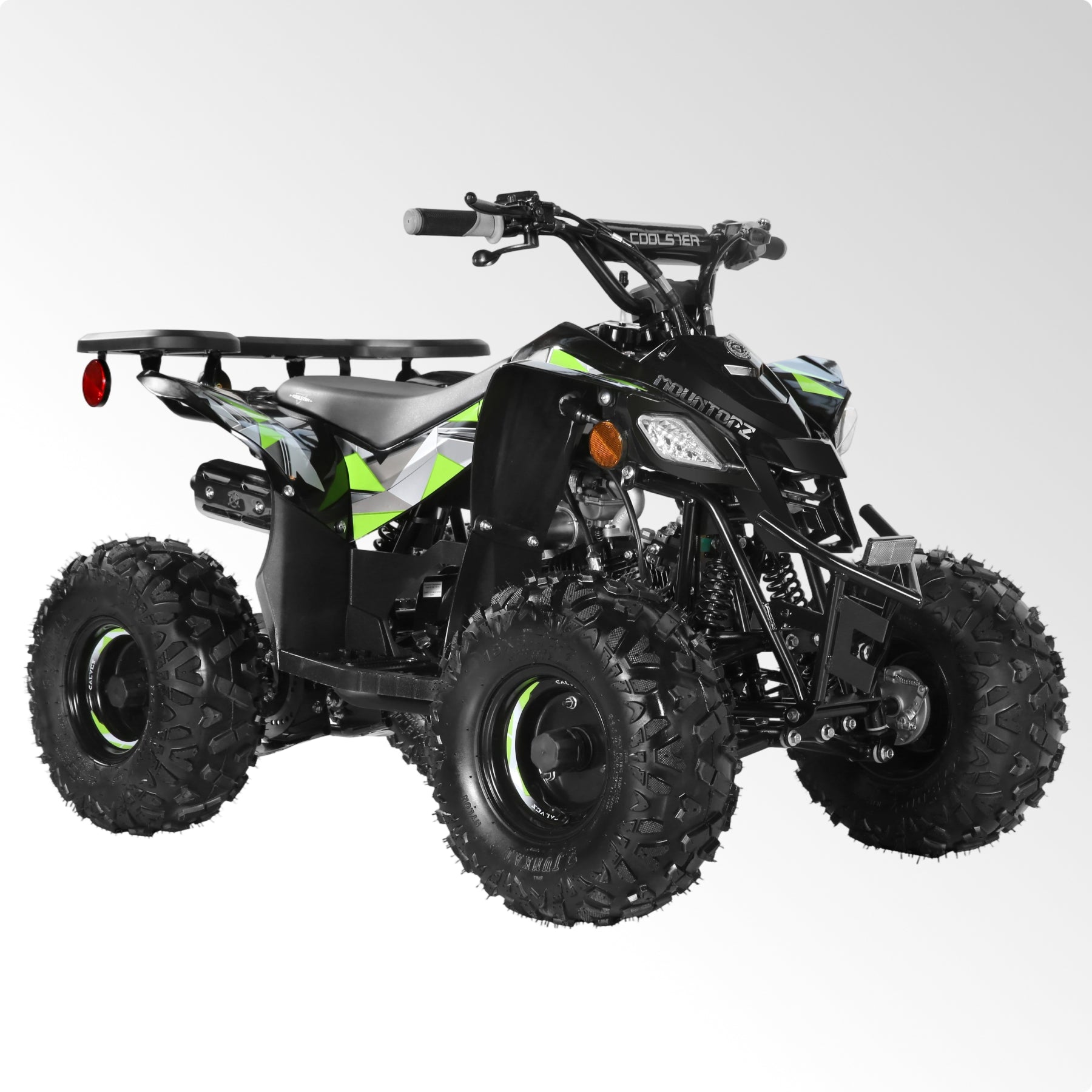 Coolster Gas ATV, 125CC 4-Stroke Mini Gas 4 Wheeler with Front and Rear Disc Brake, with Speed Control and LED Lights, Weight Support Up to 165 LBS, Max Speed 15mph