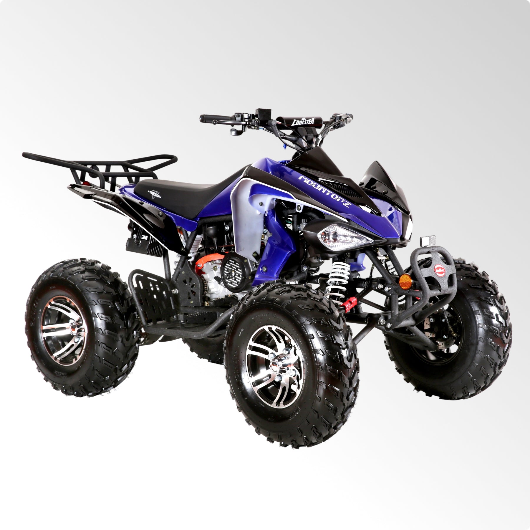 Coolster Gas ATV, 170CC 4-Stroke Mini Gas 4 Wheeler with Front and Rear Disc Brake, with Speed Control and LED Lights, Weight Support Up to 220 LBS, Max Speed 15mph