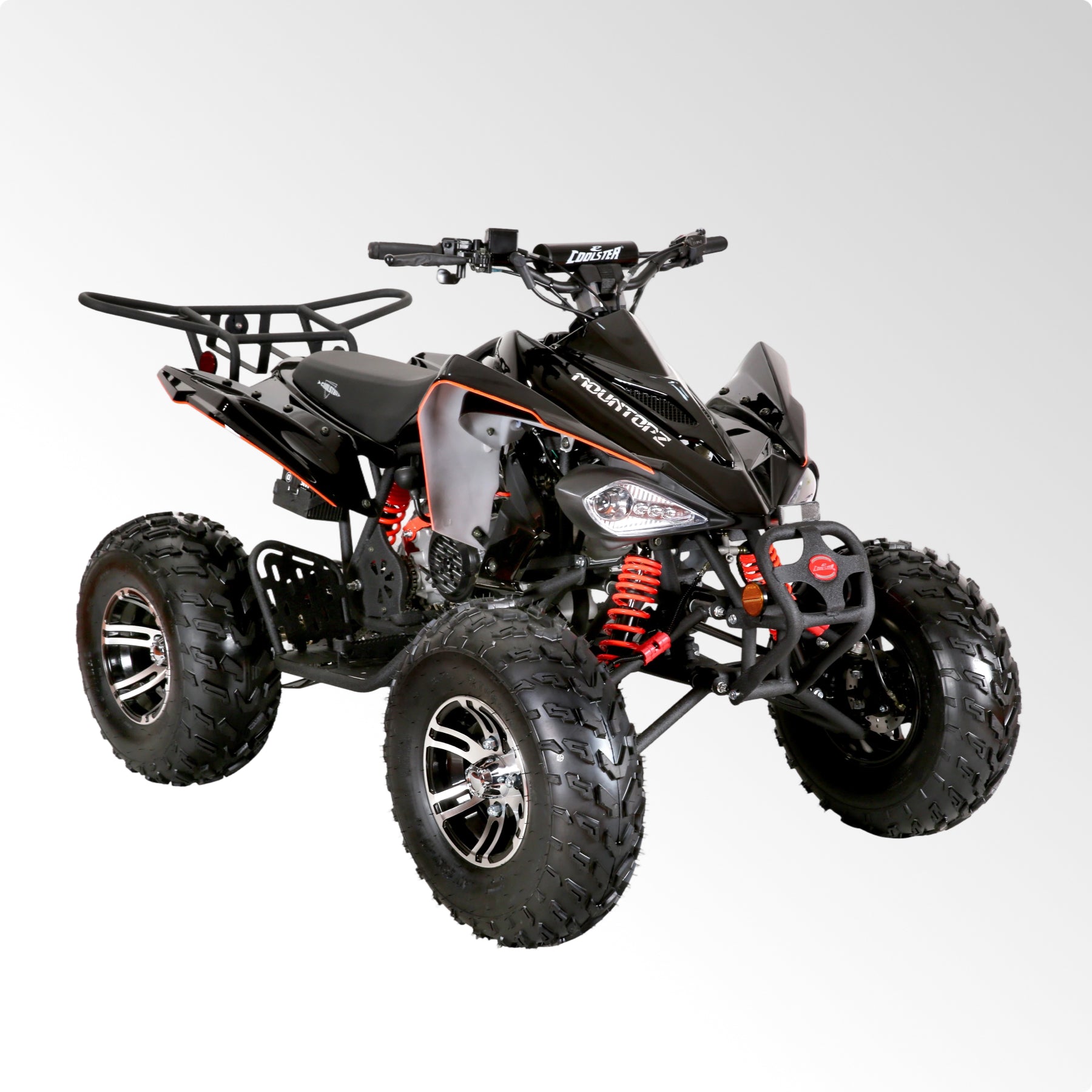 Coolster Gas ATV, 170CC 4-Stroke Mini Gas 4 Wheeler with Front and Rear Disc Brake, with Speed Control and LED Lights, Weight Support Up to 220 LBS, Max Speed 15mph
