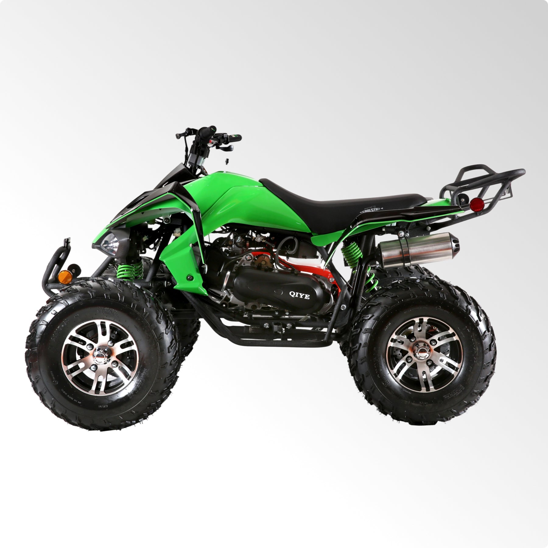 Coolster Gas ATV, 170CC 4-Stroke Mini Gas 4 Wheeler with Front and Rear Disc Brake, with Speed Control and LED Lights, Weight Support Up to 220 LBS, Max Speed 15mph