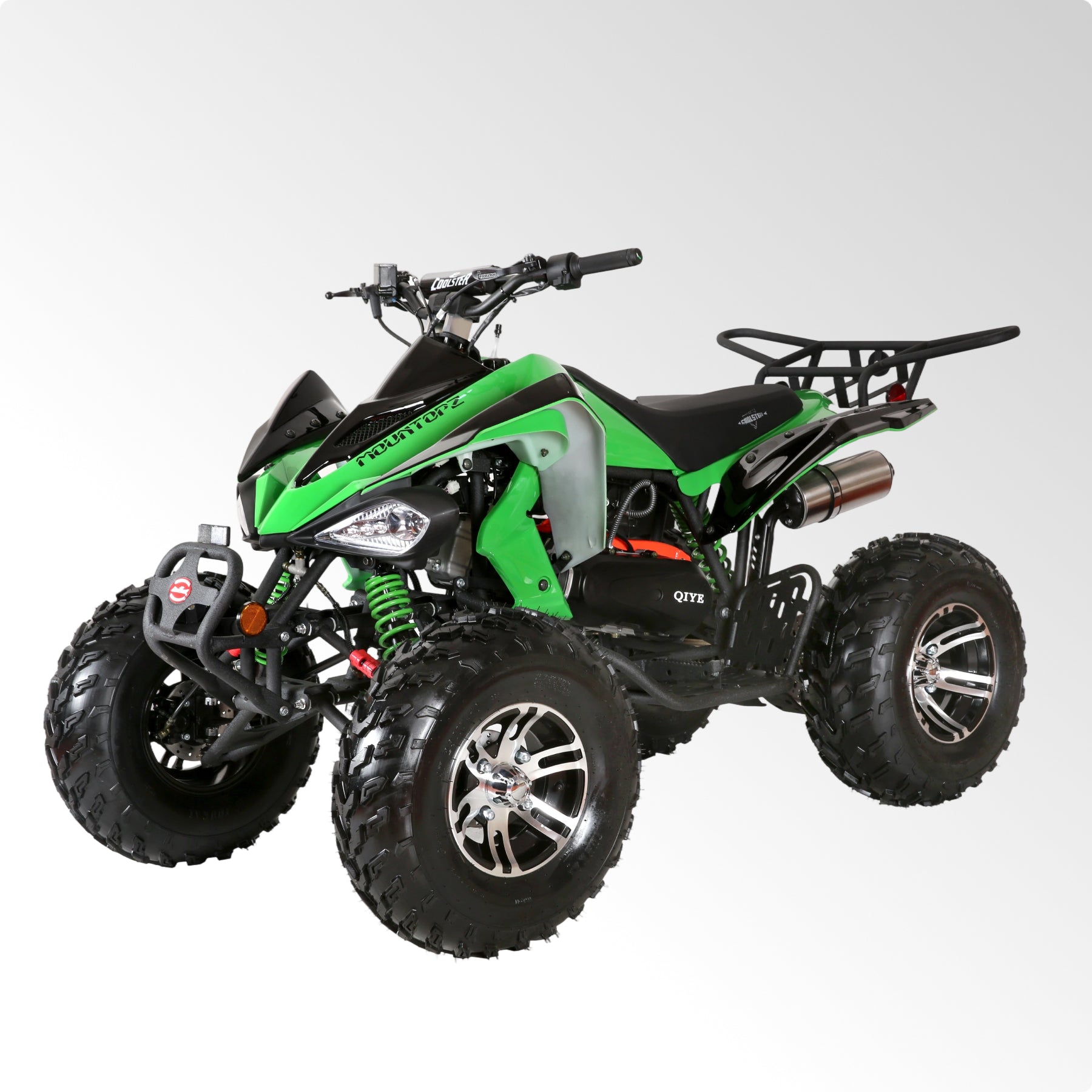 Coolster Gas ATV, 170CC 4-Stroke Mini Gas 4 Wheeler with Front and Rear Disc Brake, with Speed Control and LED Lights, Weight Support Up to 220 LBS, Max Speed 15mph